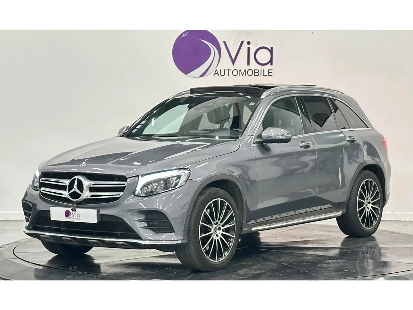 Mercedes-Benz GLC 250 250D 250 D 204 FASCINATION AMG / TOIT OUVRANT / CUIR / SIEGE ELECTRIQUE Gris - 1