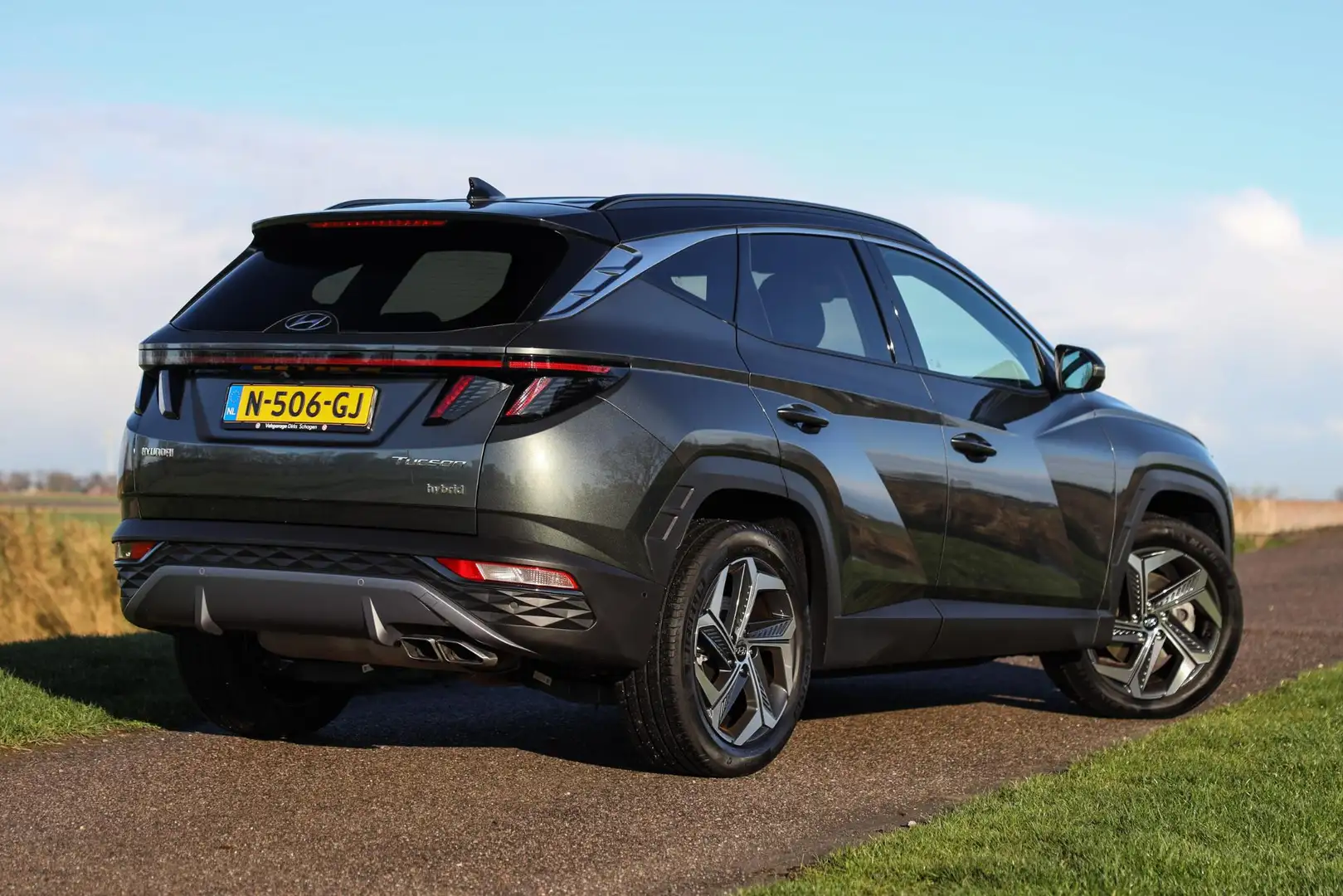 Hyundai TUCSON 1.6 T-GDI HEV Premium ✅ 360Cam ✅ Keyless ✅ Stuurve Grijs - 2