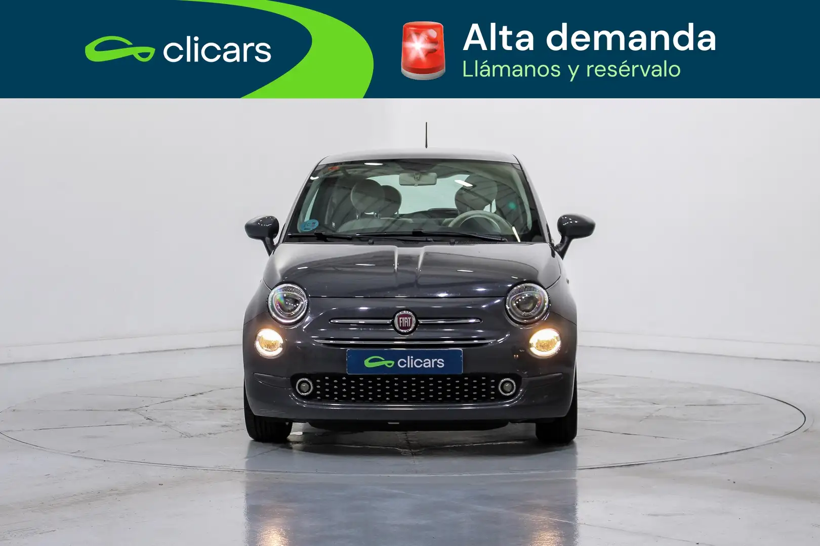 Fiat 500 1.2 Lounge Gris - 2