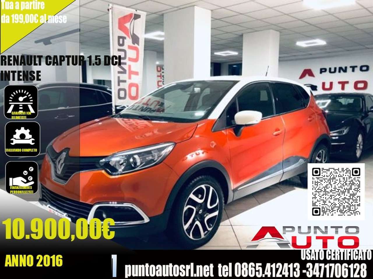 Renault Captur dCi 8V Intens telecamera pelle