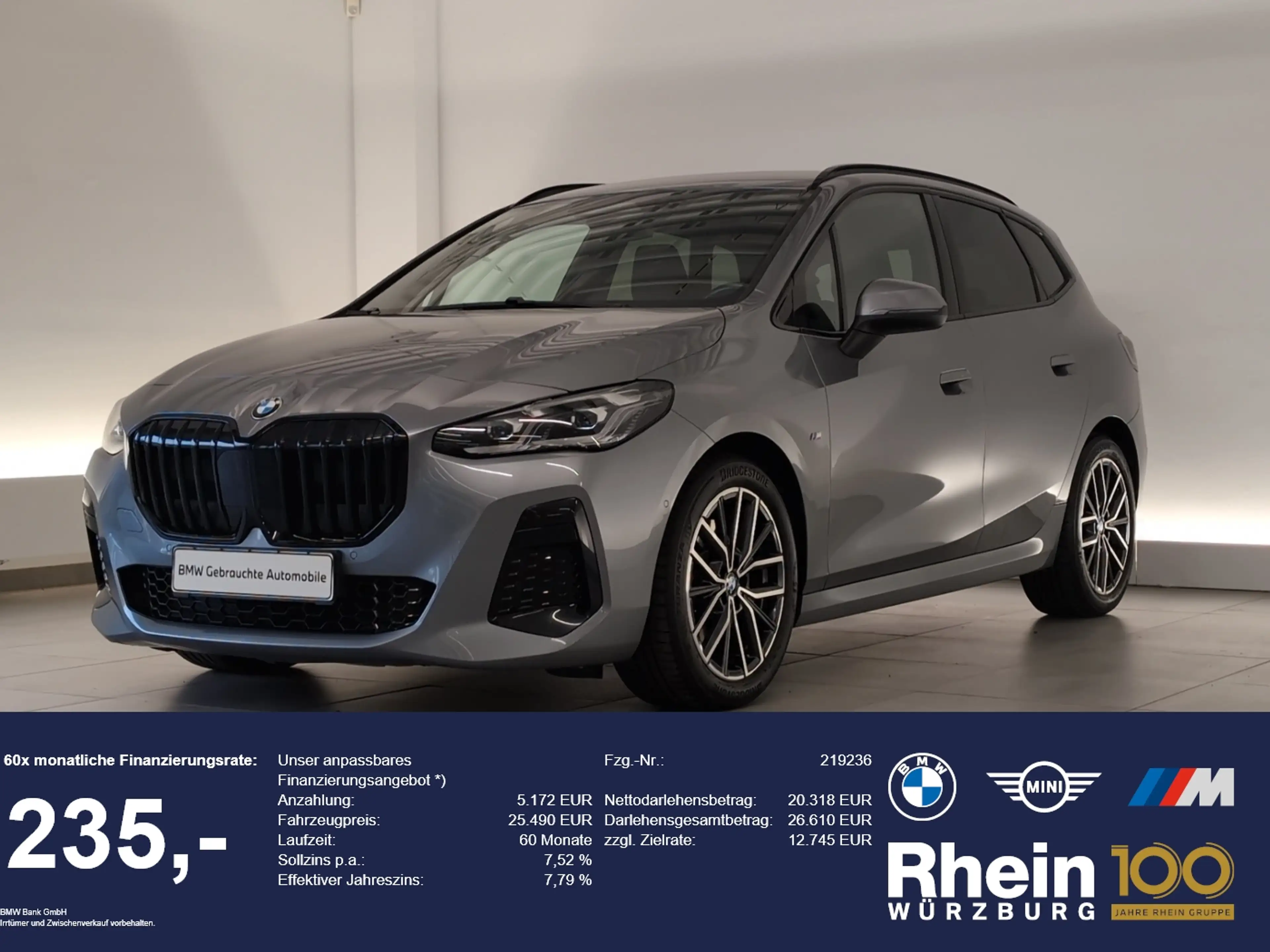BMW 223 223i Active Tourer M Sport Navi/LED/AHK/RFK/SLI