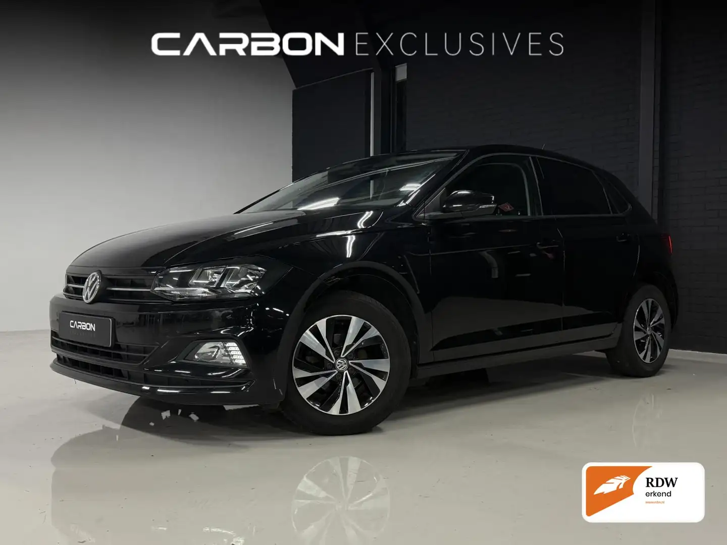 Volkswagen Polo 1.0 TSI | NL | CarPlay | ACC | Grote beurt Zwart - 1