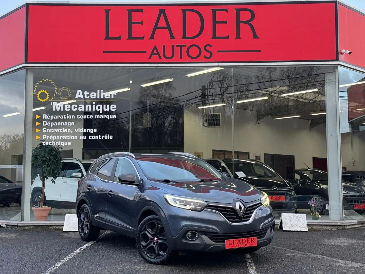Renault Kadjar 🟩1.6 ESSENCE 163CV - BLACK EDITION GPS CAMERA Gris - 1