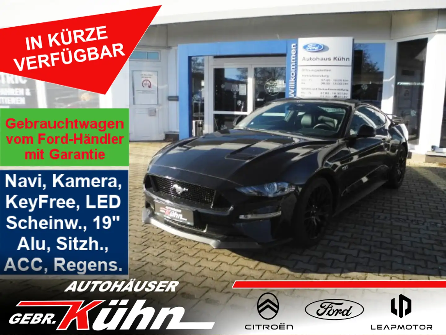 Ford Mustang Fastback 5.0 GT - MageRide, Klim.Sitze V, Hecksp. Schwarz - 1