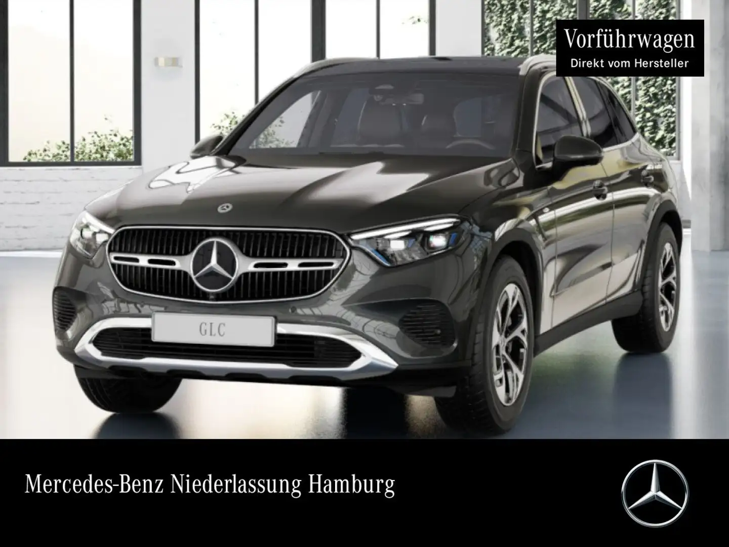 Mercedes-Benz GLC 300 e 4M AVANTG+PANO+360+AHK+TOTW+KEYLESS+9G Grau - 1
