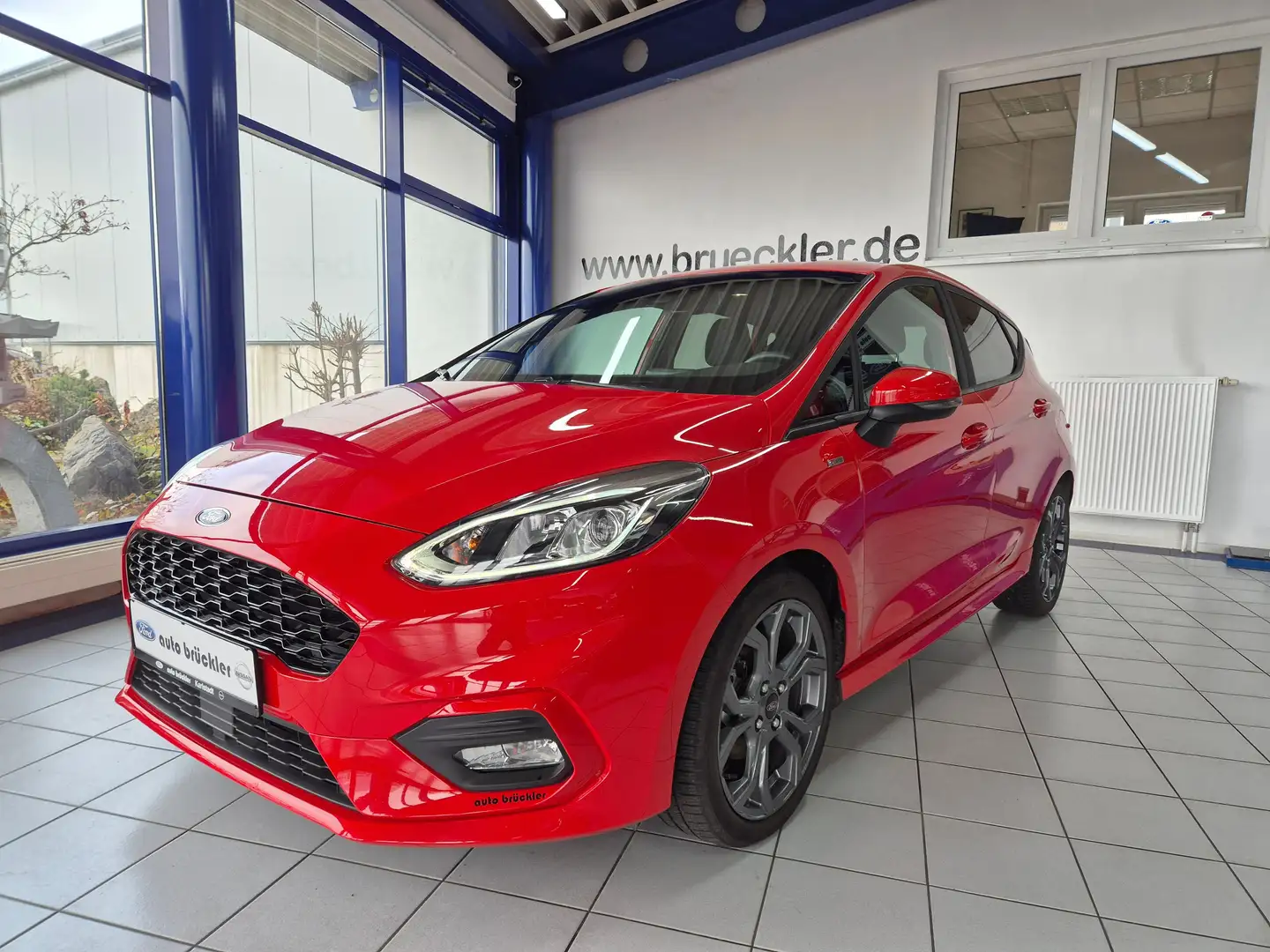 Ford Fiesta 1.0 EcoBoost ST-Line - LED - DAB - Navi - Rood - 1