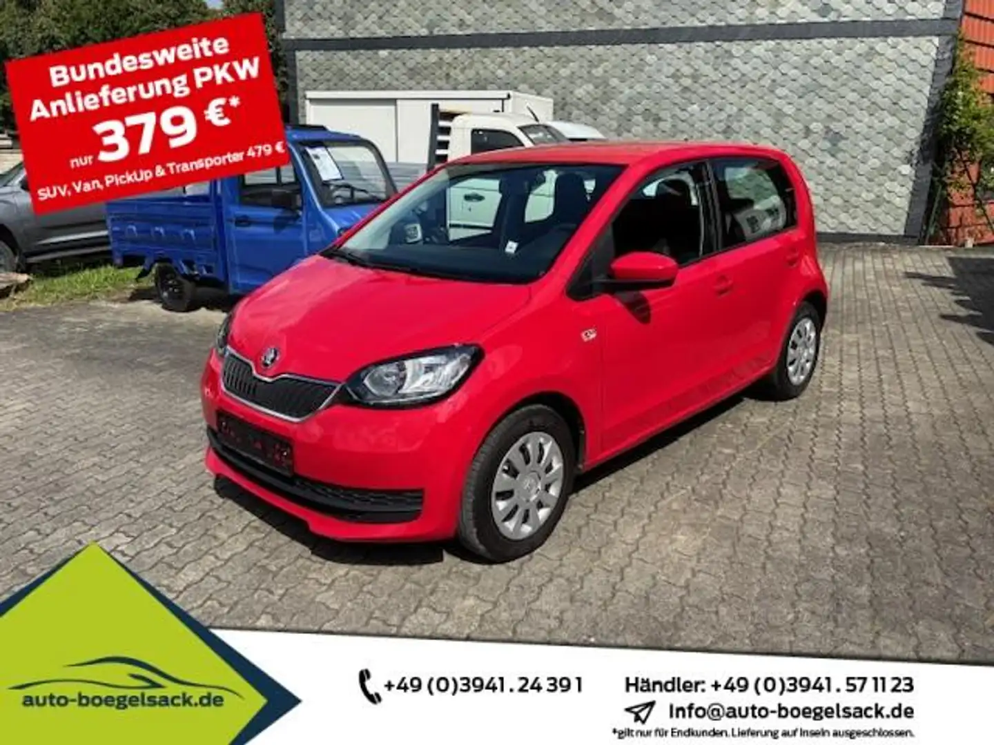 Skoda Citigo 1.0 MPI ASG Ambition+5TÜR+SITZHEIZ+1.HAND Rot - 1