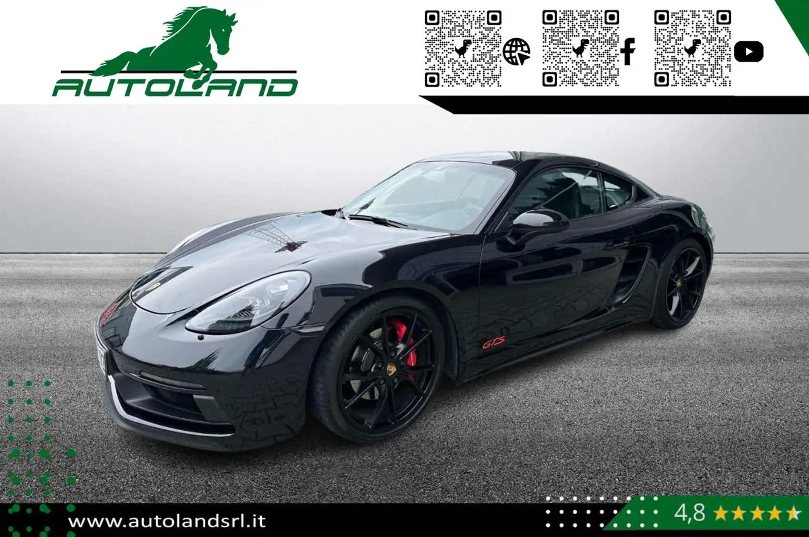 Porsche Cayman 718 GTS  2.5  366Cv Zwart - 1