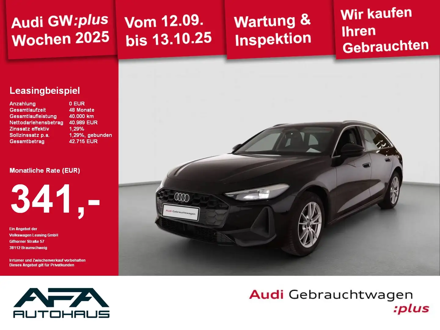 Audi A5 Avant TFSI S tronic RFK*ACC*Navi*LED*LM18 Schwarz - 1