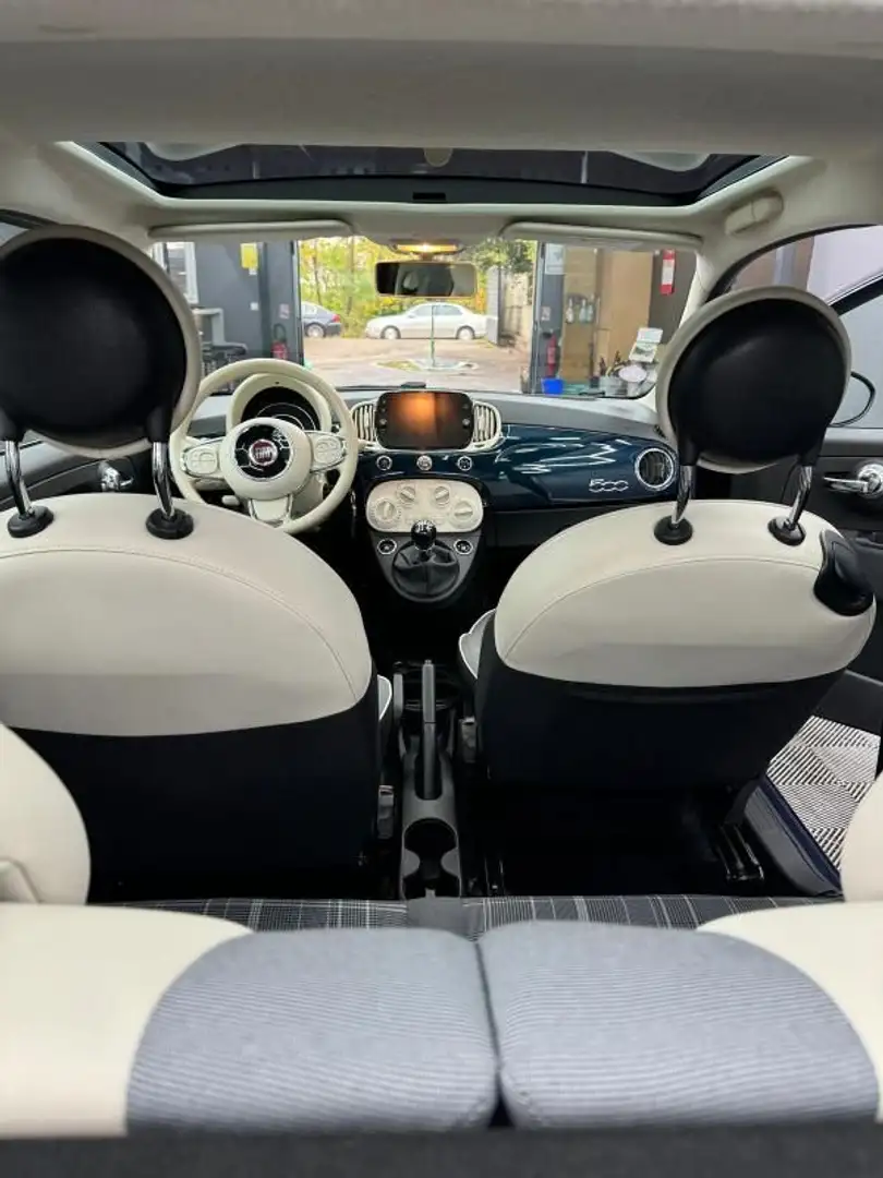 Fiat 500 1.2 69ch, Lounge Bleu - 2