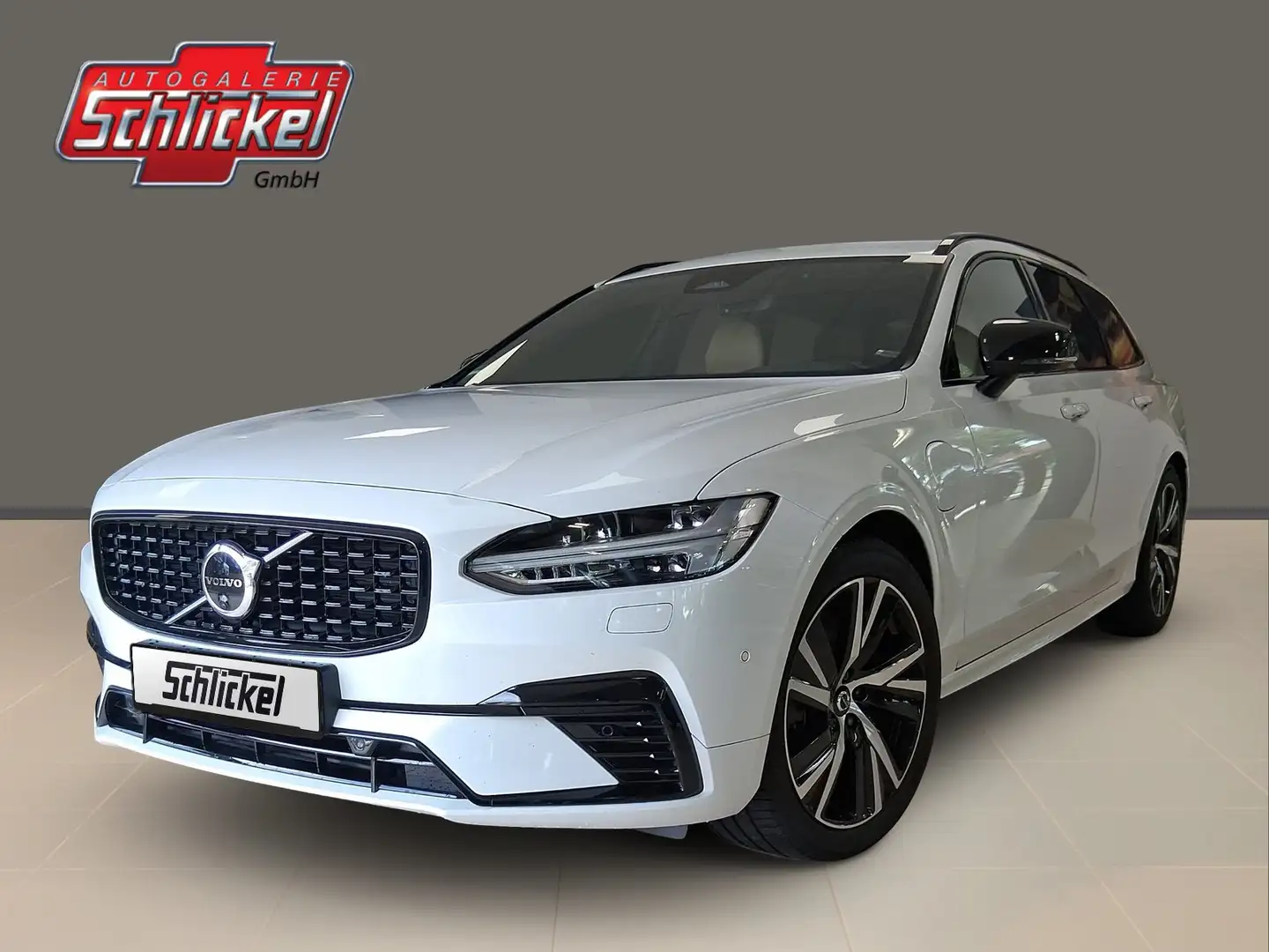 Volvo V90 T6 Plus Dark Recharge Plug-In Hybrid AWD Blanc - 1