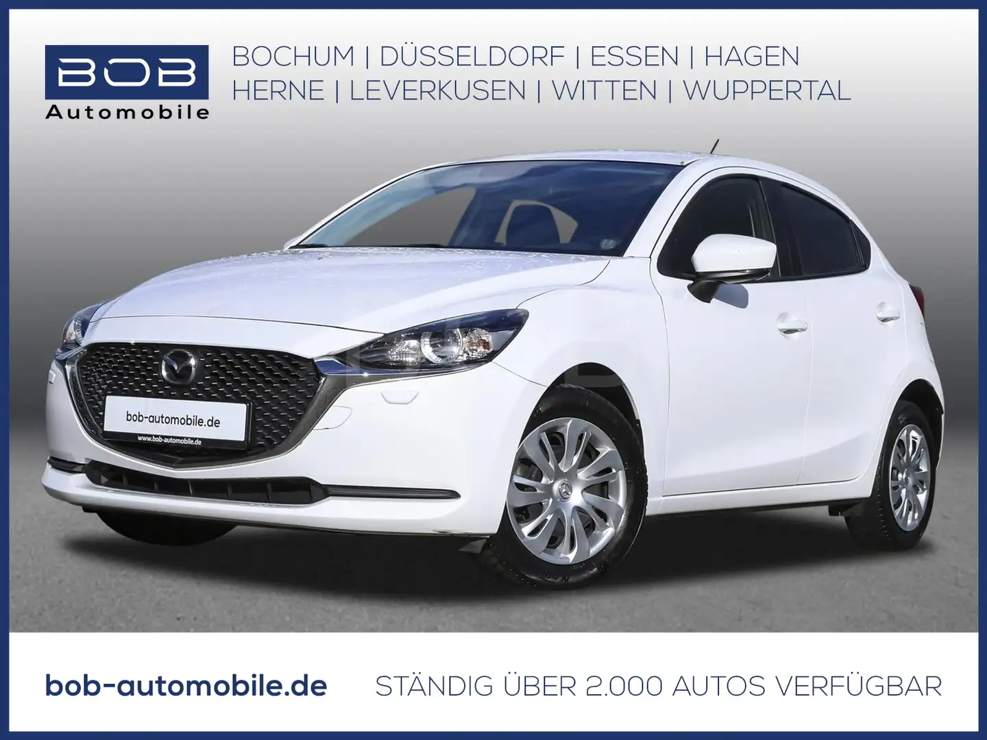 Mazda 2 SKYACTIV-G 90 M-Hybrid ADVANTAGE ANDROID SHZ PDC Blanc - 1