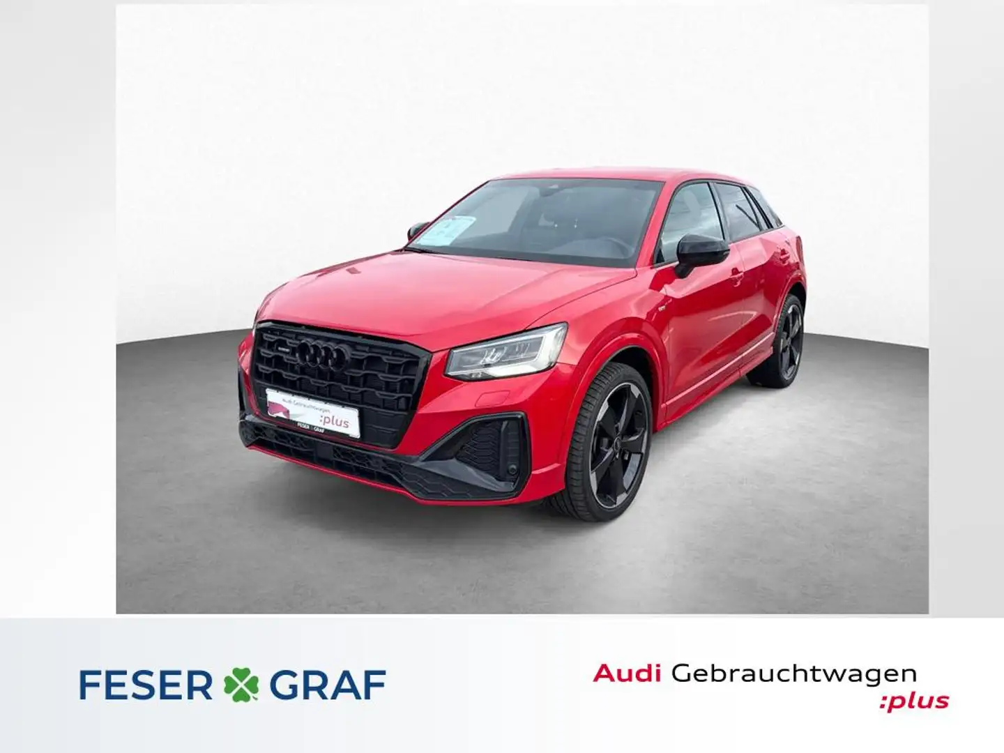 Audi Q2 40 TFSI qu. S tronic - S line - Apple CarPlay Rouge - 1