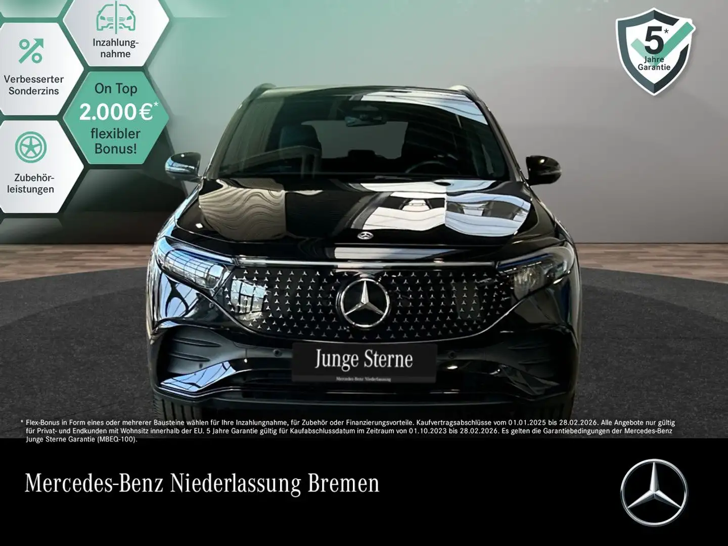 Mercedes-Benz EQA 350 4M AMG+NIGHT+PLUS-PAKET+360+KEYLESS+SPUR Schwarz - 1