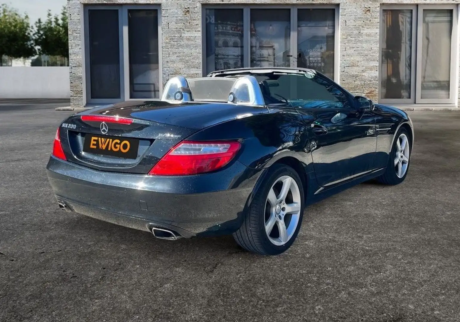 Mercedes-Benz SLK Classe 1.8 200 kompressor 185 bva radar de recul palettes climatisation airscarff Schwarz - 2