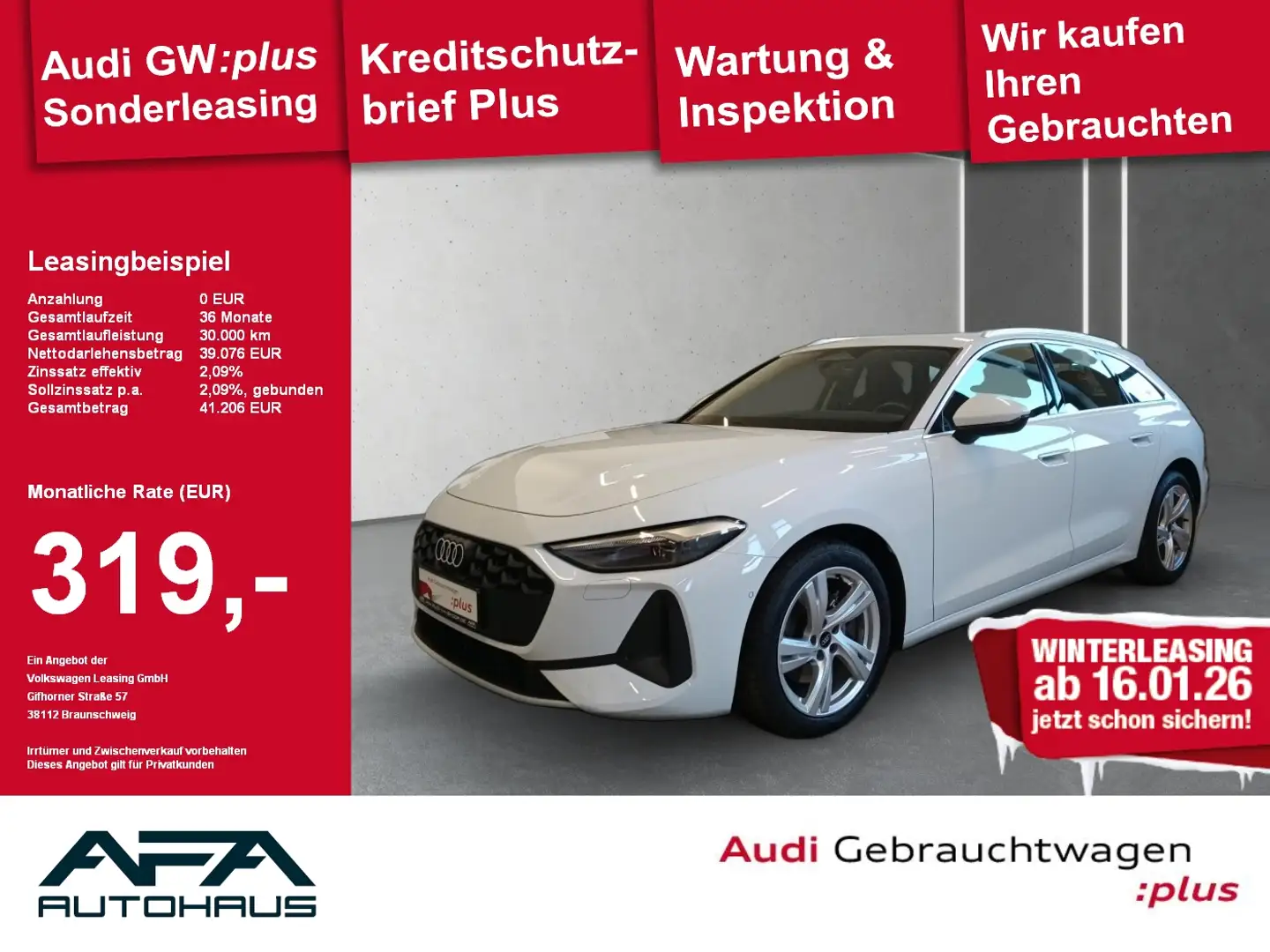 Audi A5 Avant TFSI S tronic RFK*ACC*S-Sitze*Leder Weiß - 1
