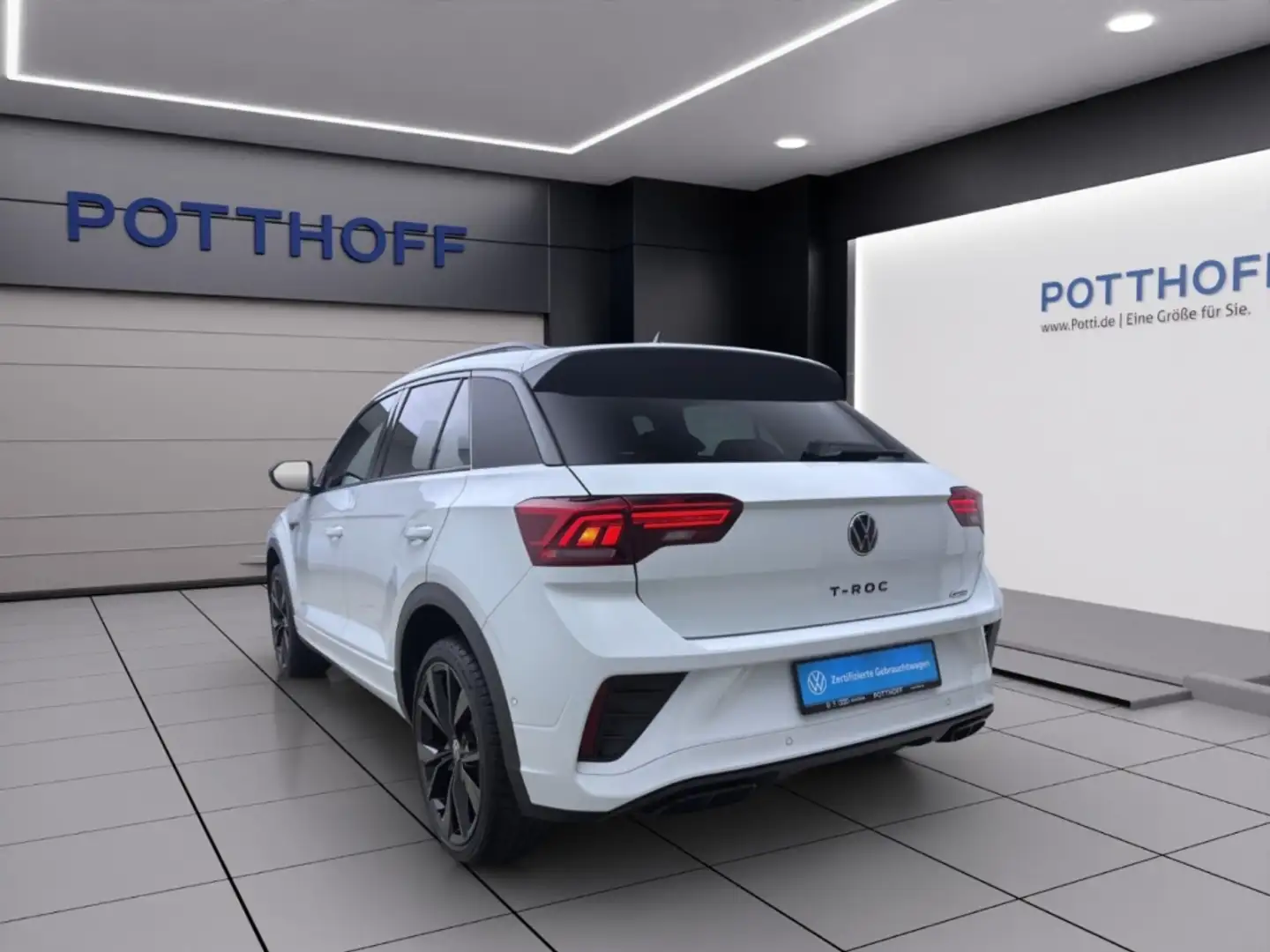 Volkswagen T-Roc 2.0 TSI DSG 4M R-LINE AHK PANO ACC SHZG Weiß - 2