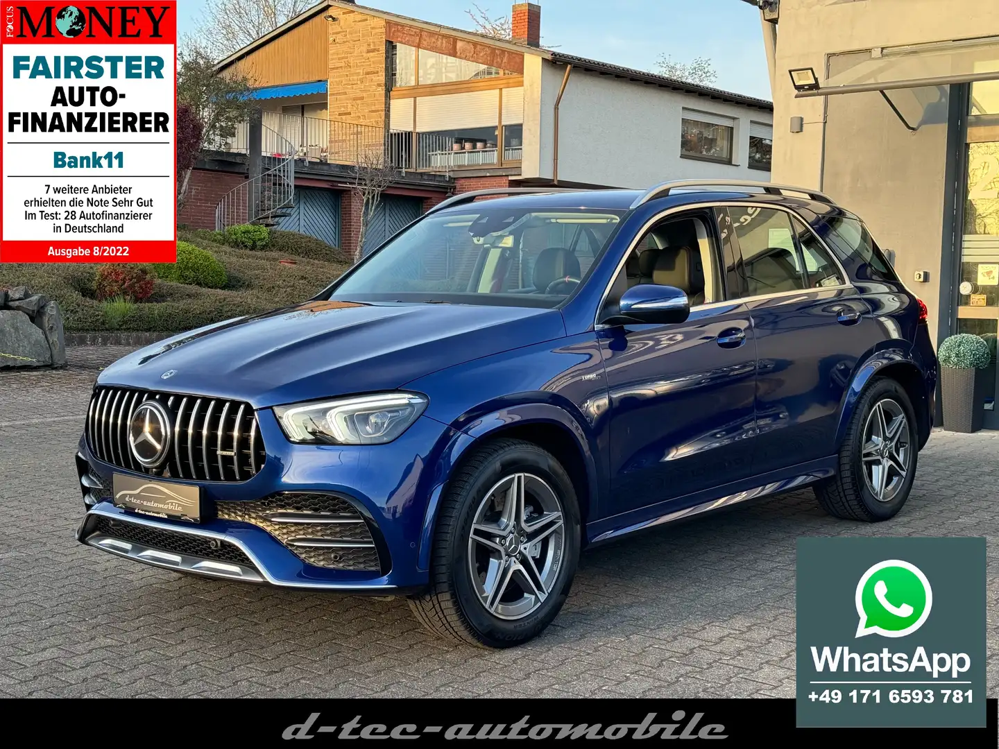 Mercedes-Benz GLE 53 AMG 4Matic+*AHK*SportAGA*360°*Luft*1.Hd*Multibeam Azul - 1