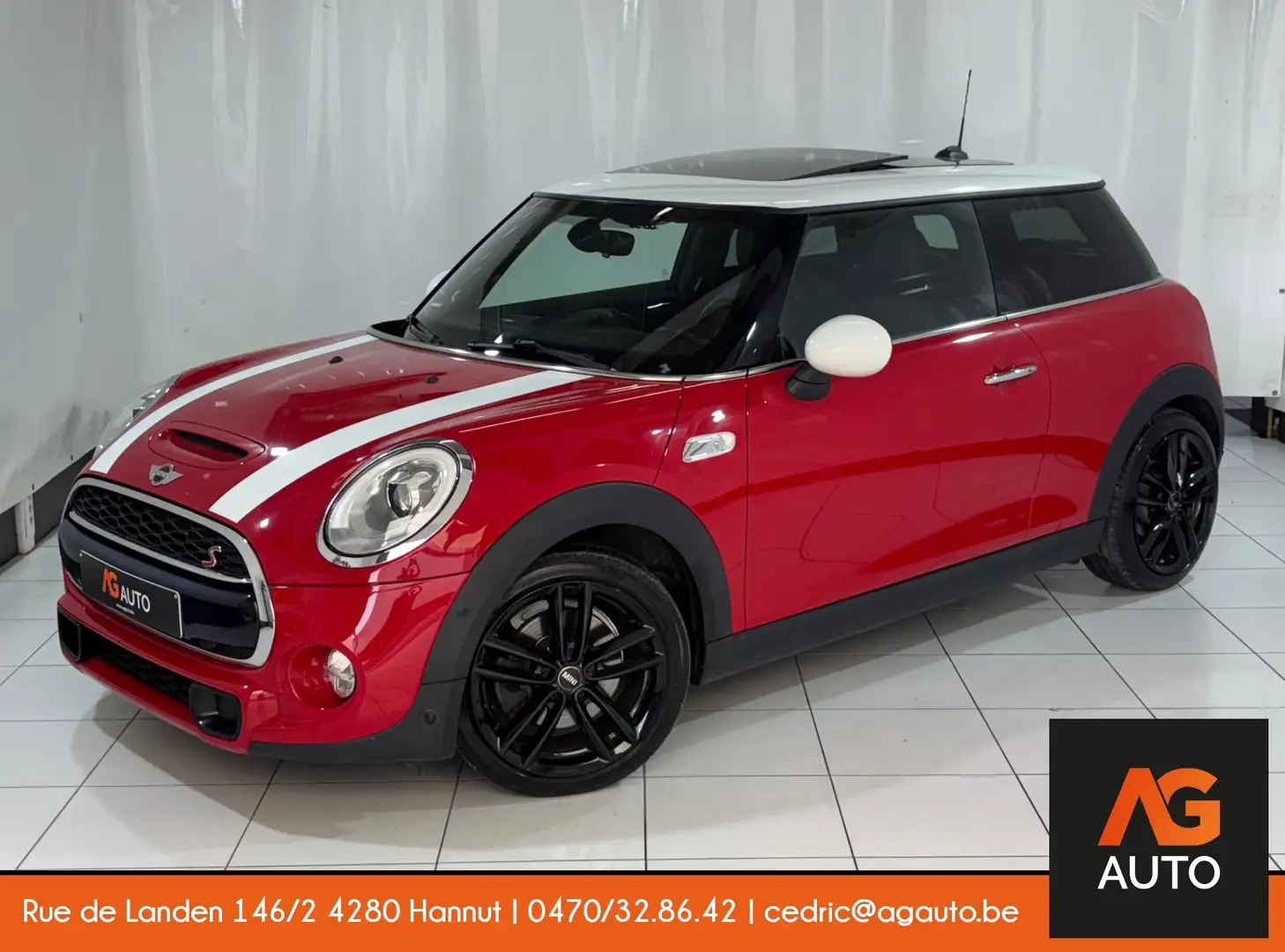 MINI Cooper S 2.0A * LED * Harman & Kardon * Grand GPS * Cuir Rood - 1