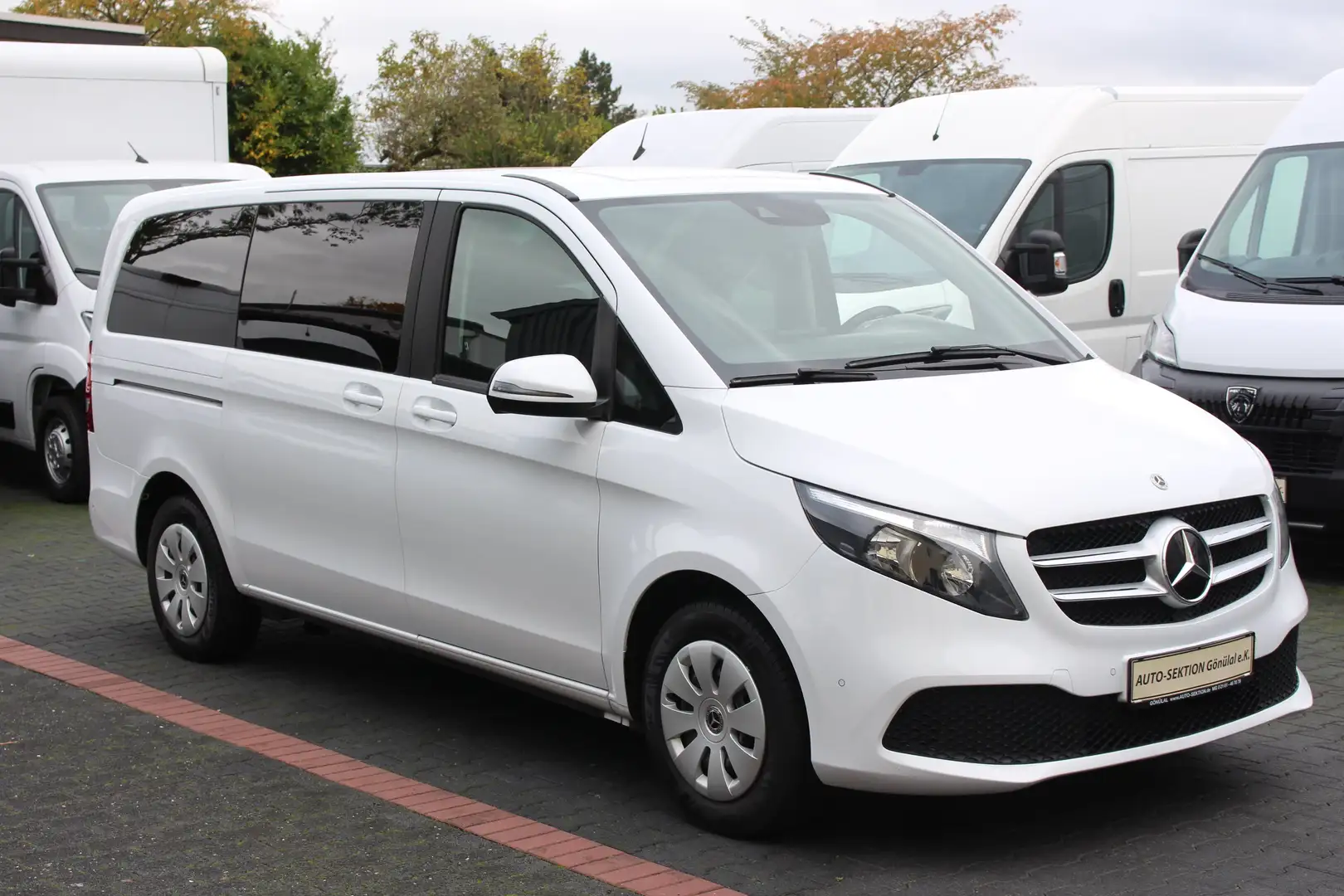 Mercedes-Benz V 220 d lang *Anhängerkupplung*MBUX*2xKlima*5Sitz Blanc - 1