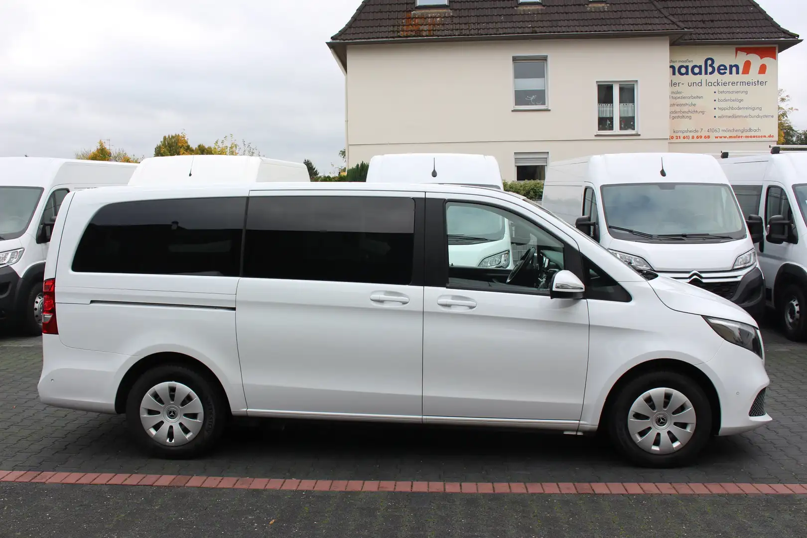 Mercedes-Benz V 220 d lang *Anhängerkupplung*MBUX*2xKlima*5Sitz Blanc - 2