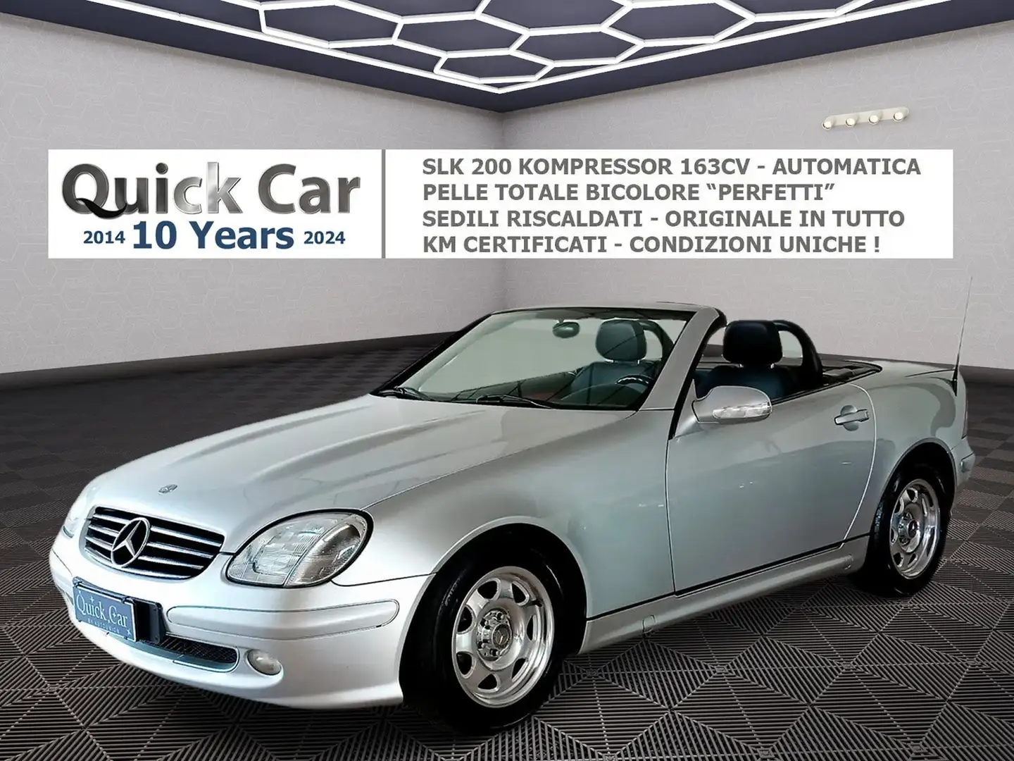Mercedes-Benz SLK 200 KOMPRESSOR EVO AUTOMATICA,PELLE BICOLORE,ASI* Argento - 1
