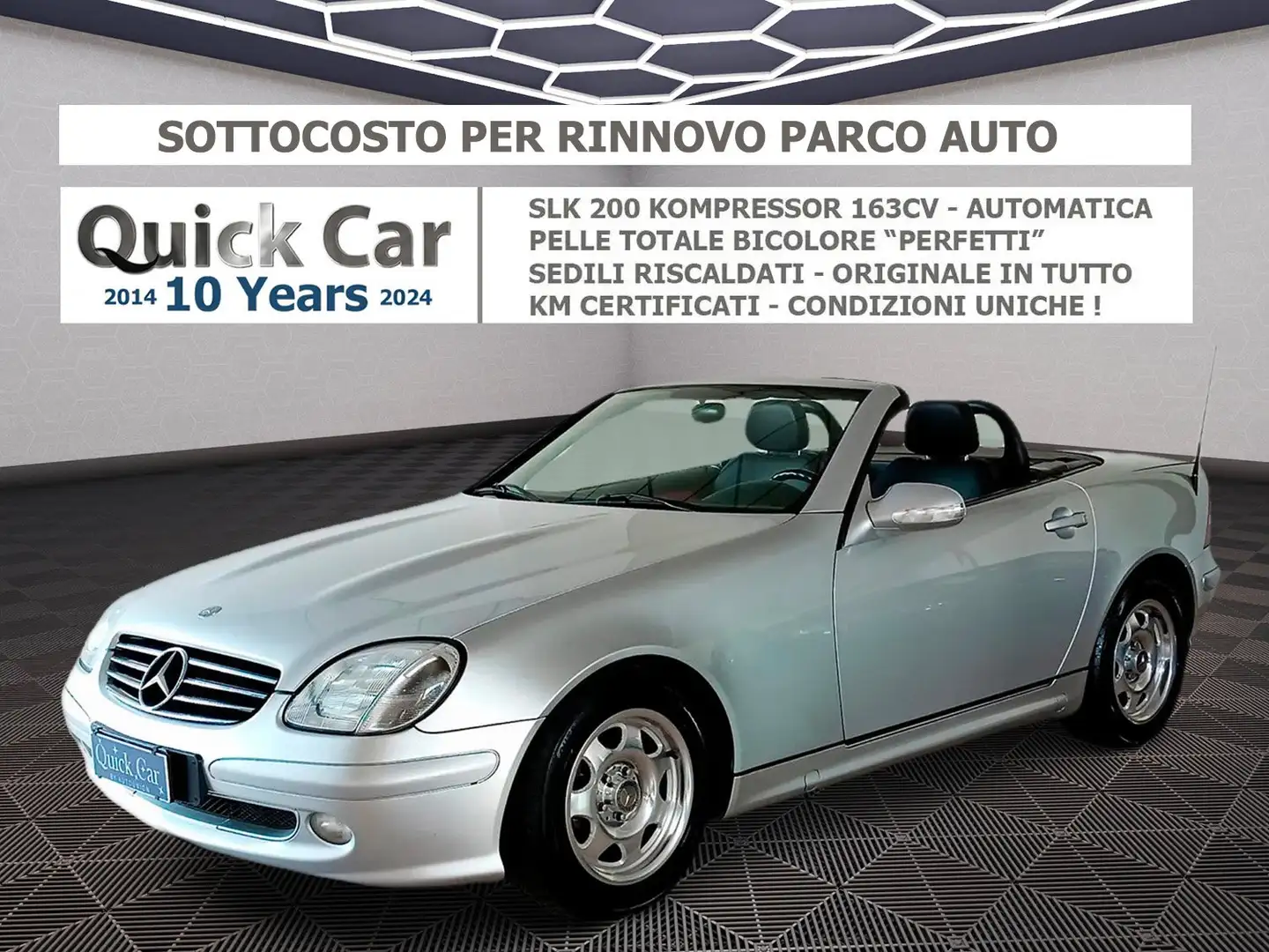 Mercedes-Benz SLK 200 KOMPRESSOR EVO AUTOMATICA,PELLE BICOLORE,ASI* Argento - 1