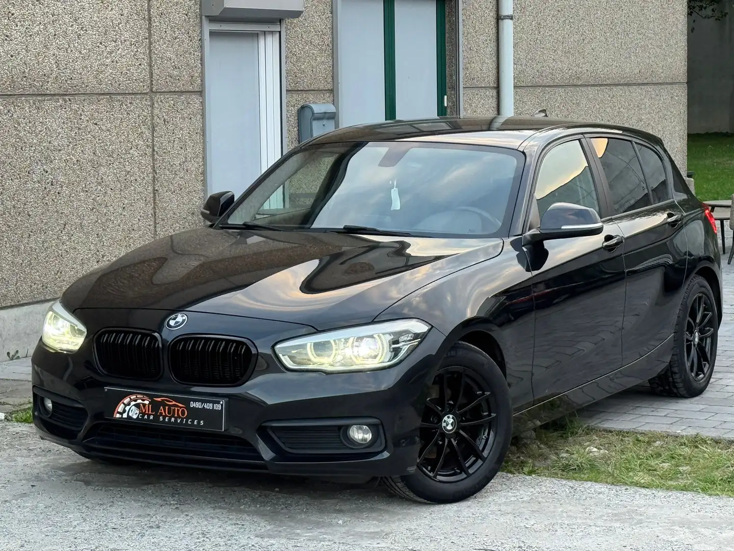 BMW 116 d 2016 Gps Airco Régu Mode Sport Euro 6 Ct ok Zwart - 1