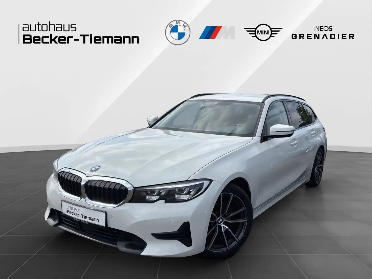 BMW 320 d Touring Aut. LivePro/CarPlay/AHK/ACC/Parking/Kam White - 1