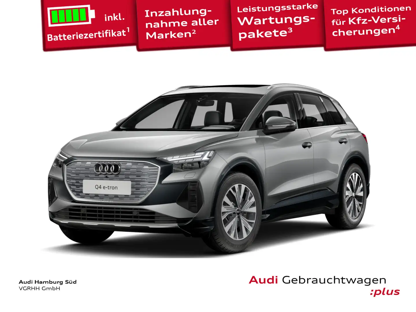 Audi Q4 e-tron Q4 45 e-tron quattro MATRIX/W-PUMPE/PANO/AHK Grau - 1