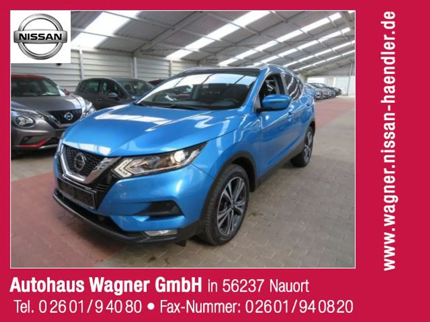 Nissan Qashqai N-Way,7 Gang-Autom.,Winter,18'',AHK,1 Hd Blue - 1