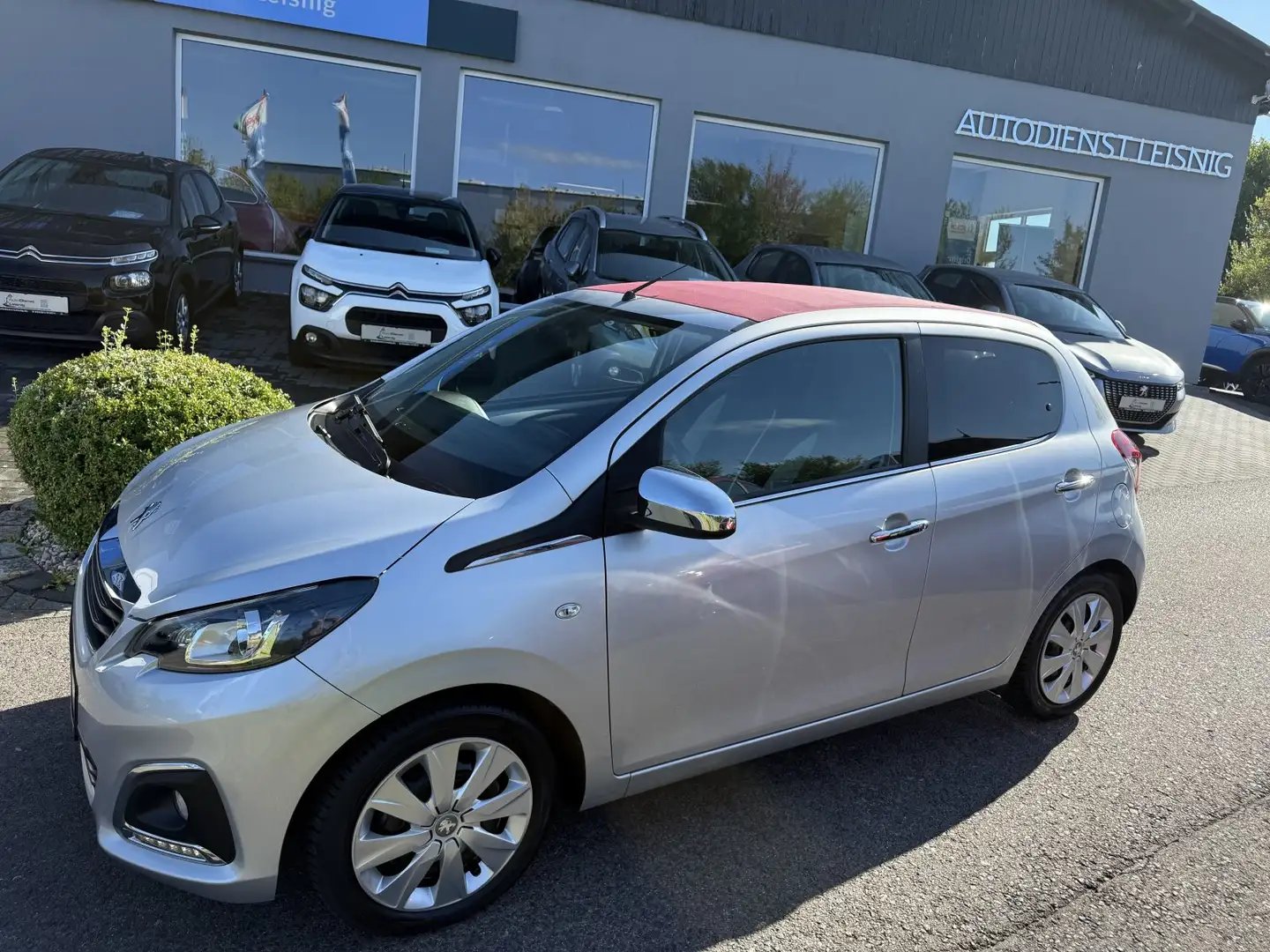 Peugeot 108 108 Top 1.2 PureTech 82 Allure Faltdach Klima Silber - 2