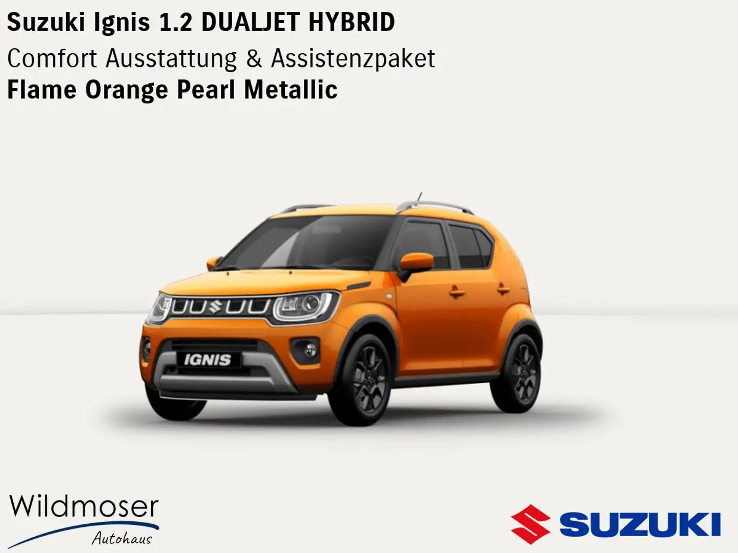 Suzuki Ignis ❤️ 1.2 DUALJET HYBRID ⏱ 5 Monate Lieferzeit ✔️ Com Orange - 1