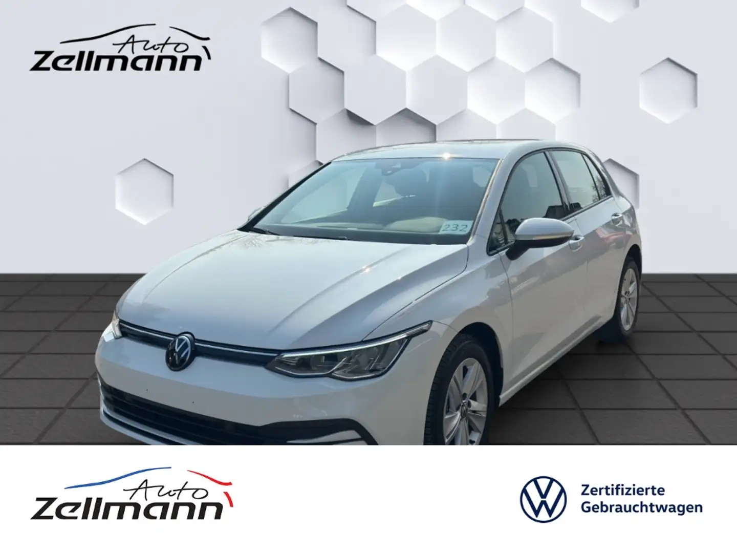 Volkswagen Golf VIII Life 2.0 TDI 85KW Schaltung GJR Lane-Assist N Blanc - 1