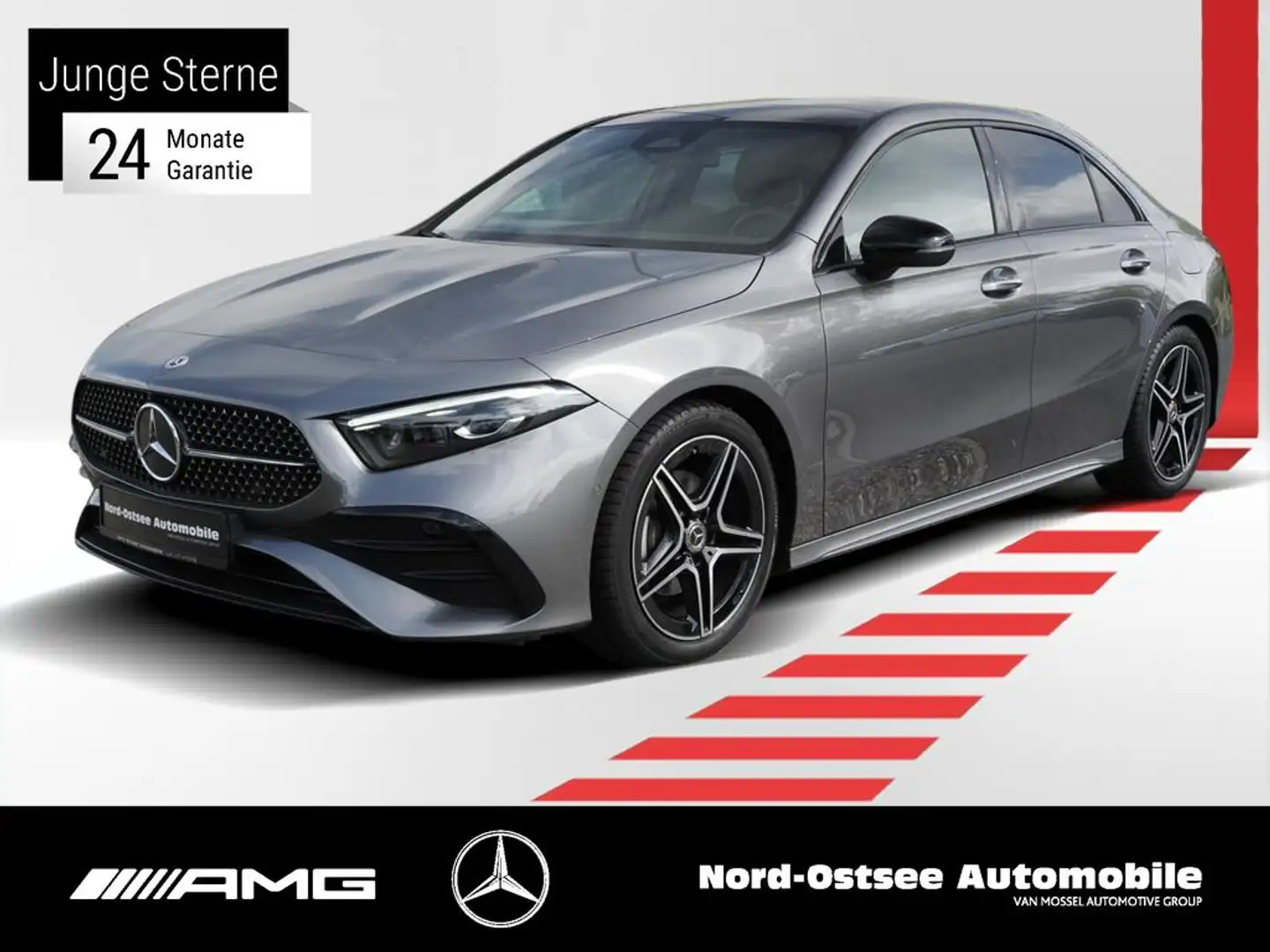 Mercedes-Benz A 200 LIMO AMG KAMERA PANO SHZ KEYLESS NIGHT Grigio - 1