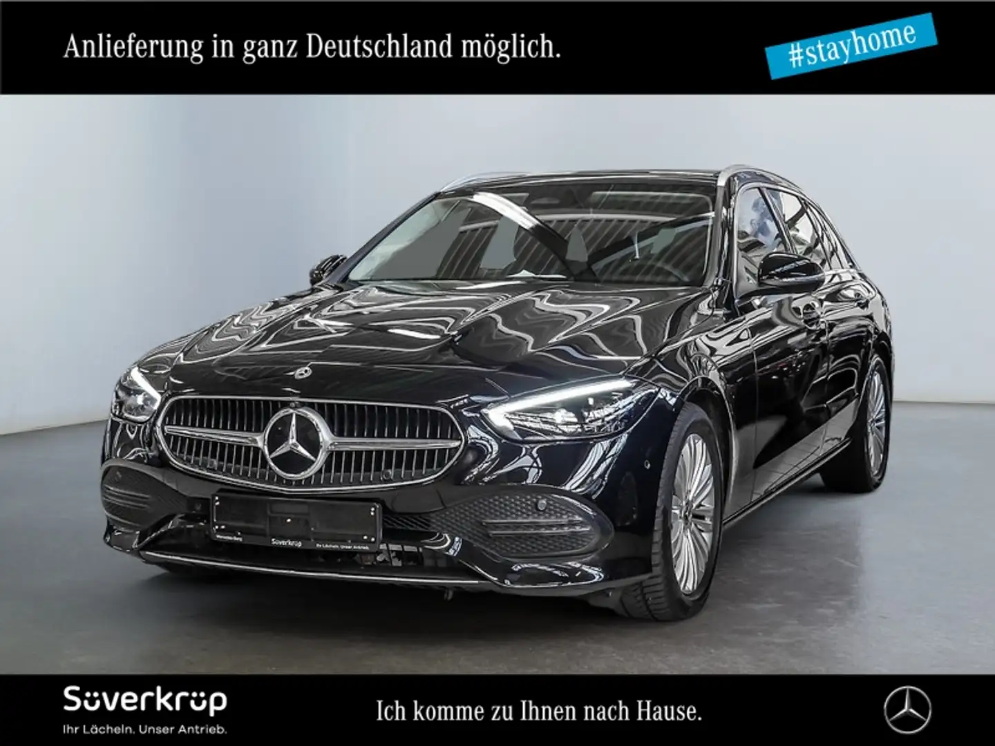 Mercedes-Benz C 300 d T AVANTGARDE 360 AHK KAMERA PANO SPUR Schwarz - 1