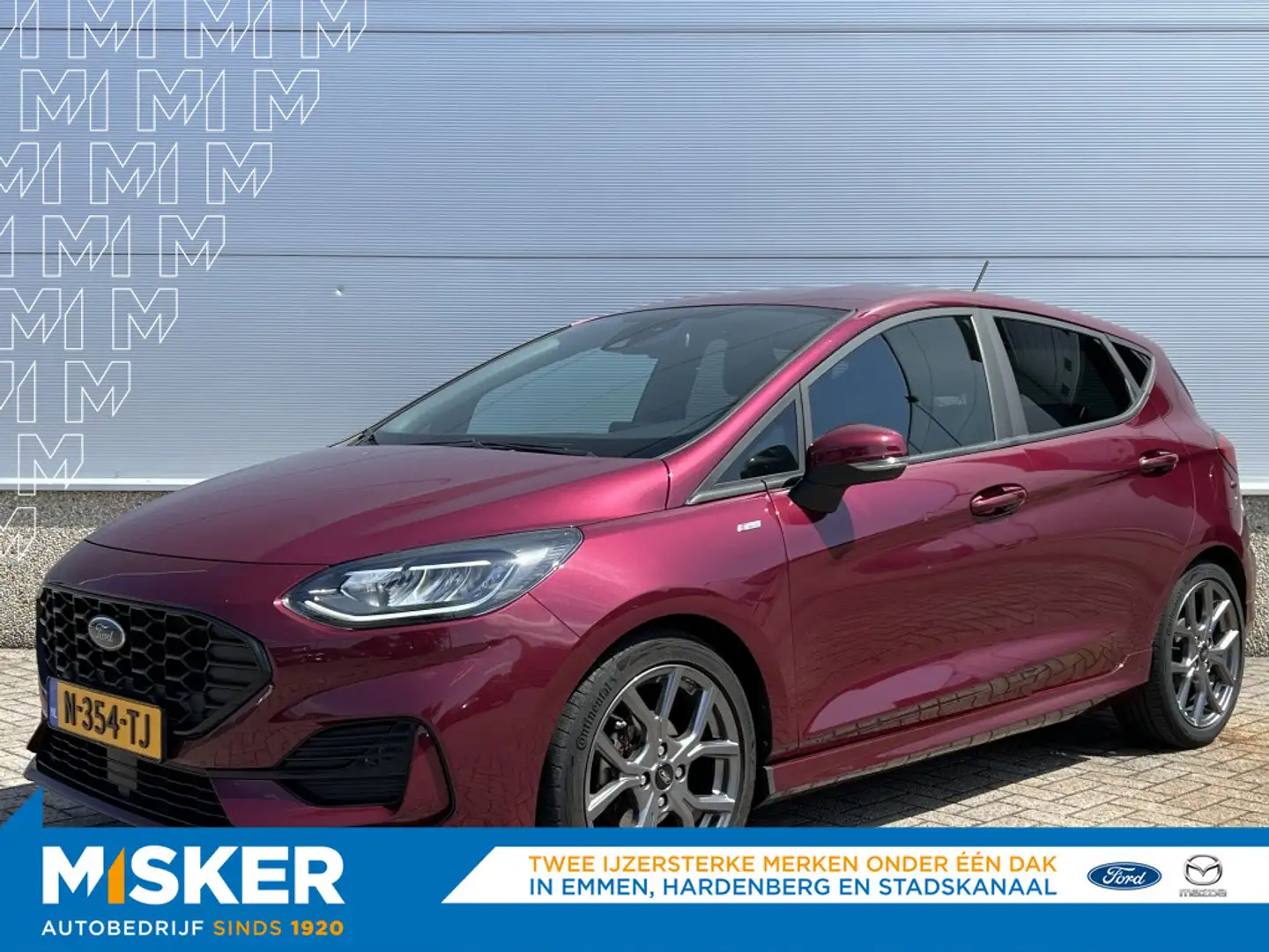 Ford Fiesta 1.0 EcoB.Hy. ST-Line Burdeos - 1