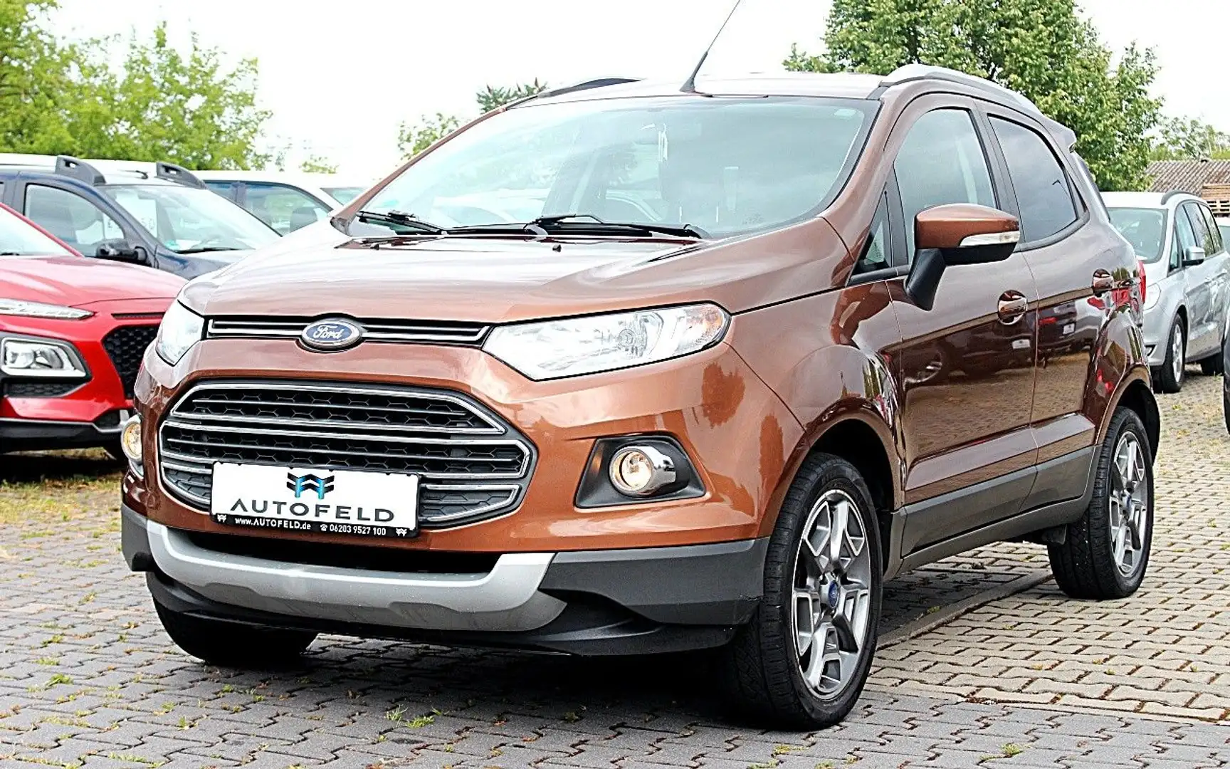Ford EcoSport 1,5/SHEFT/KLIMA/SHZ/PDC/TEILLEDER/ Коричневый - 1