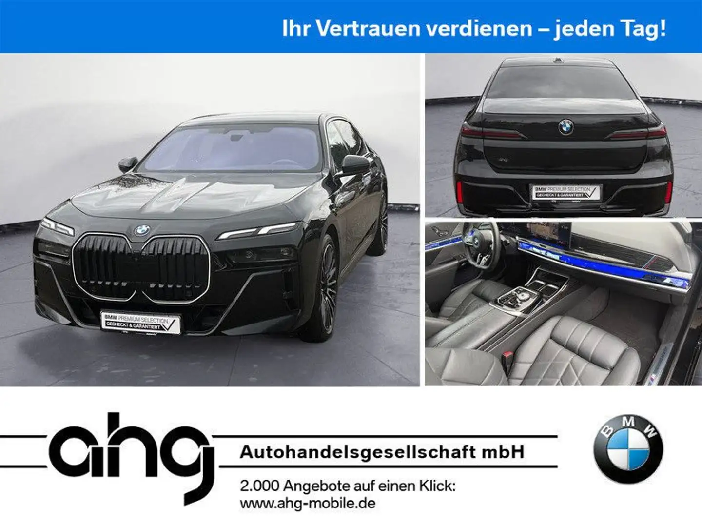 BMW 740 d xDrive M Sportpaket Pro Iconic Glow AHK Mul Noir - 1