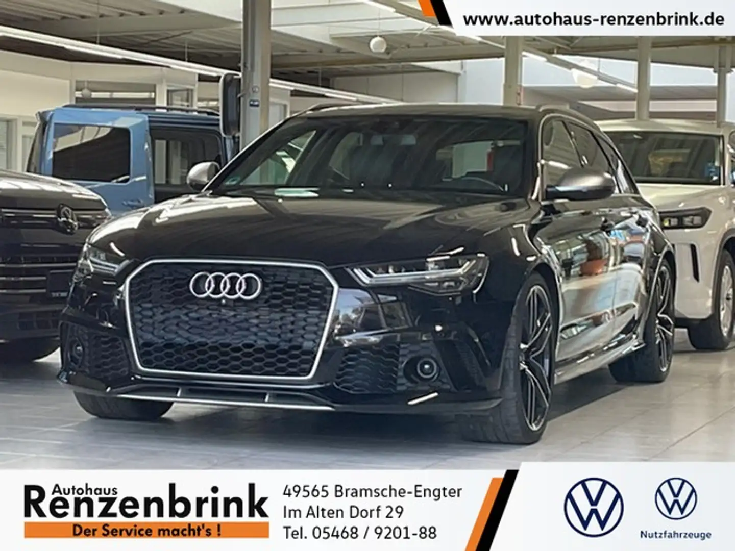 Audi RS6 RS 6 Avant 4.0 quattro 280 km/h Leder Bose 360°... Schwarz - 1