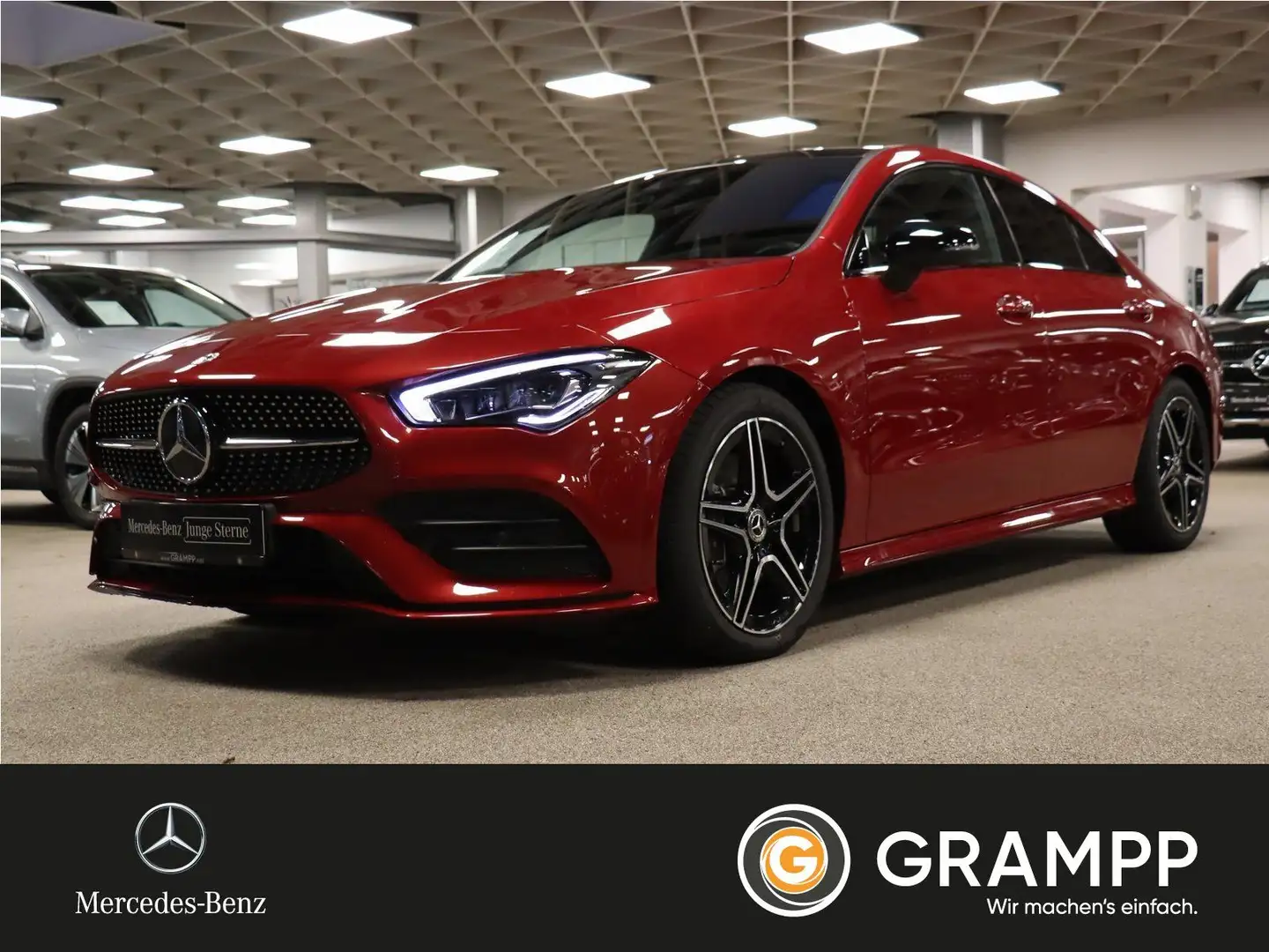 Mercedes-Benz CLA 200 d 4M Coupé AMG Pano/AHK/Kamera/LED/Night Rot - 1