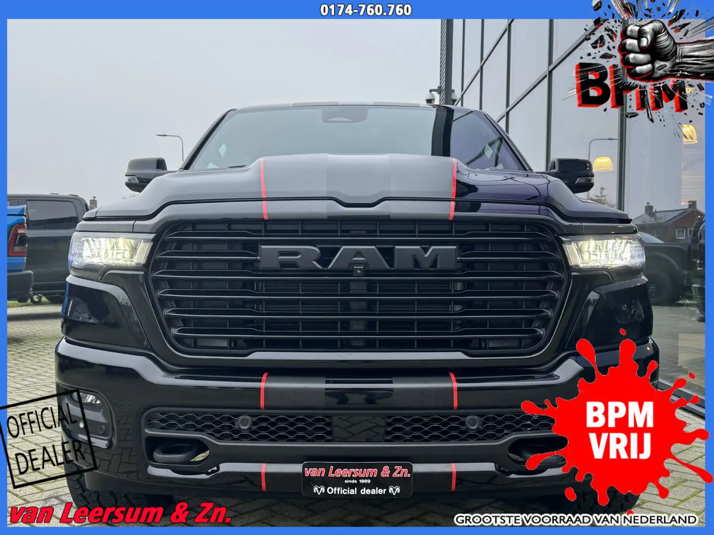 Dodge RAM Laramie Night XXL Hurricane | Pano | H&K | Passeng Negro - 2