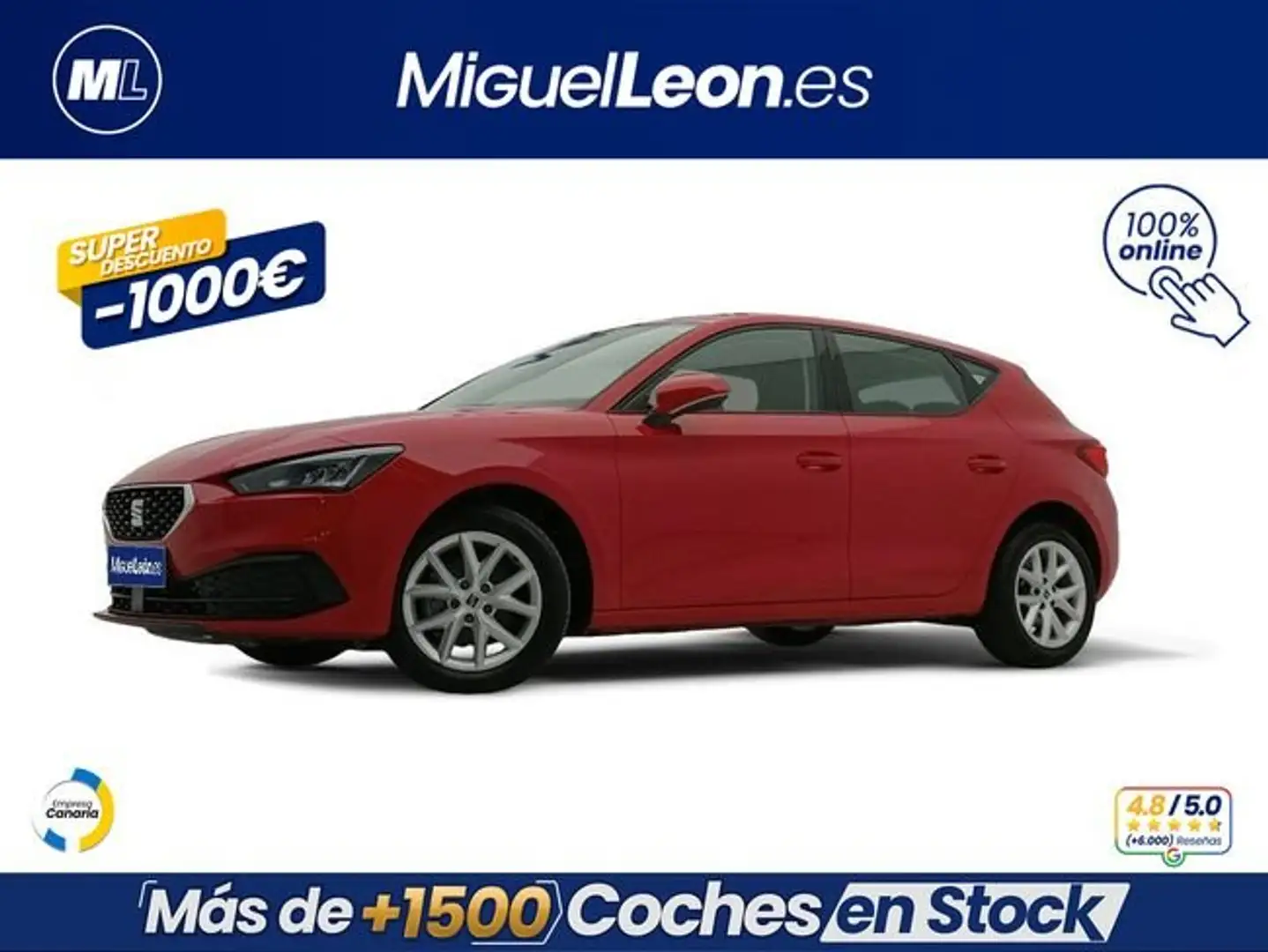 SEAT Leon 1.0 TSI S&S Style XS 110 Rojo - 1