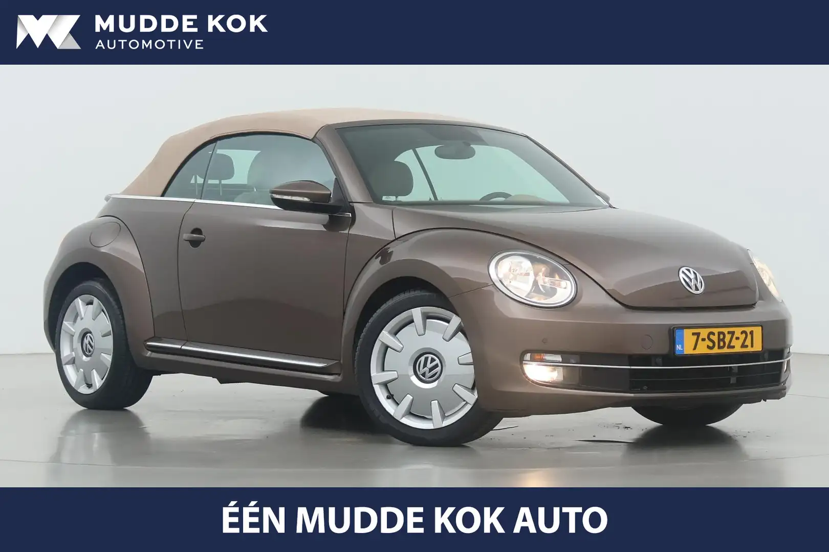 Volkswagen Beetle Cabriolet 1.4 TSI Design | PDC Voor+Achter | Navig Brązowy - 1