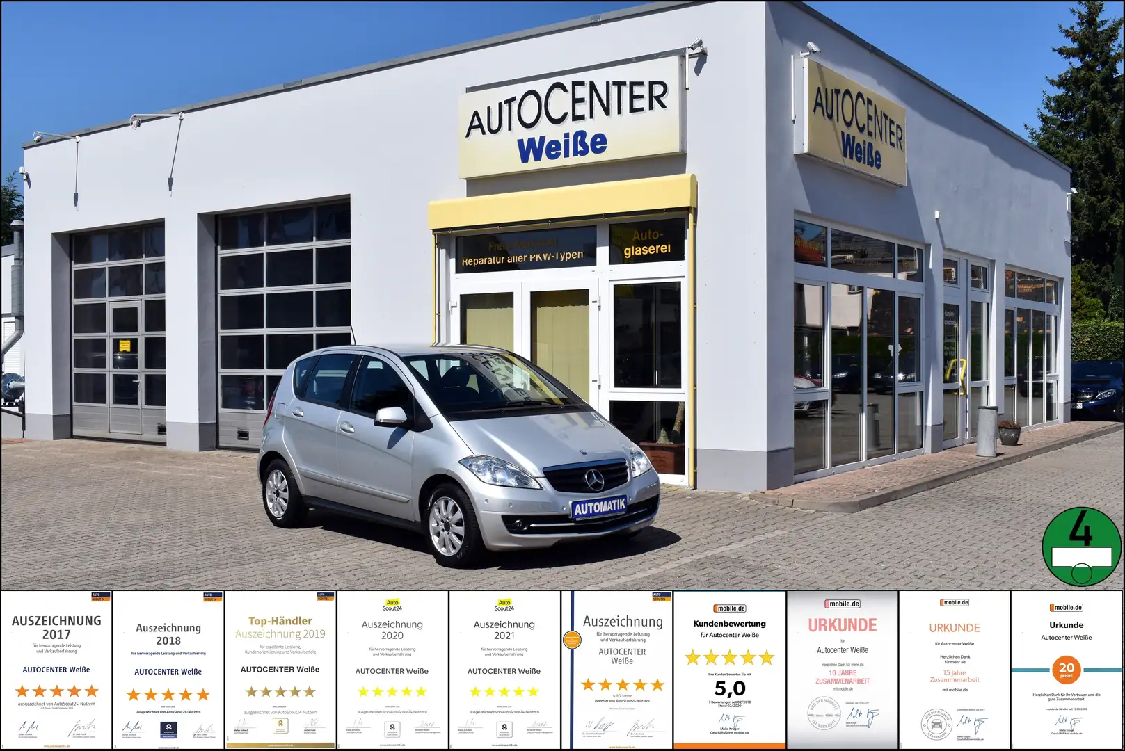 Mercedes-Benz A 170 A 170 Automtik TÜV 07/27 Garantie PDC Alu AHK Grau - 1