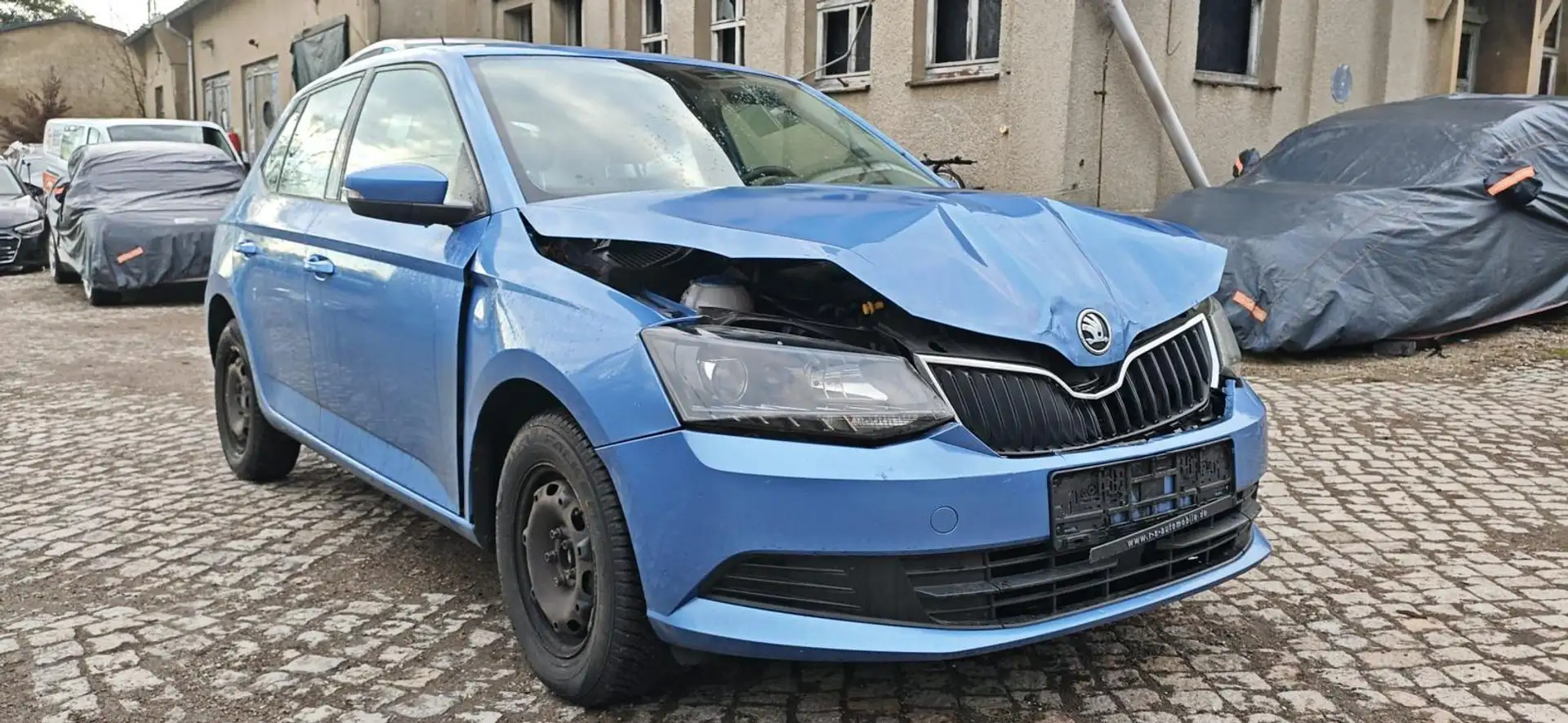 Skoda Fabia Ambition 1.4 TDI DPF Airbags Ok startet Blau - 1