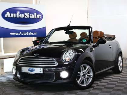 MINI Cooper Cabrio 1.6 AUTOMAAT Chili LEDER NAVI BT STOELVW PDC '15
