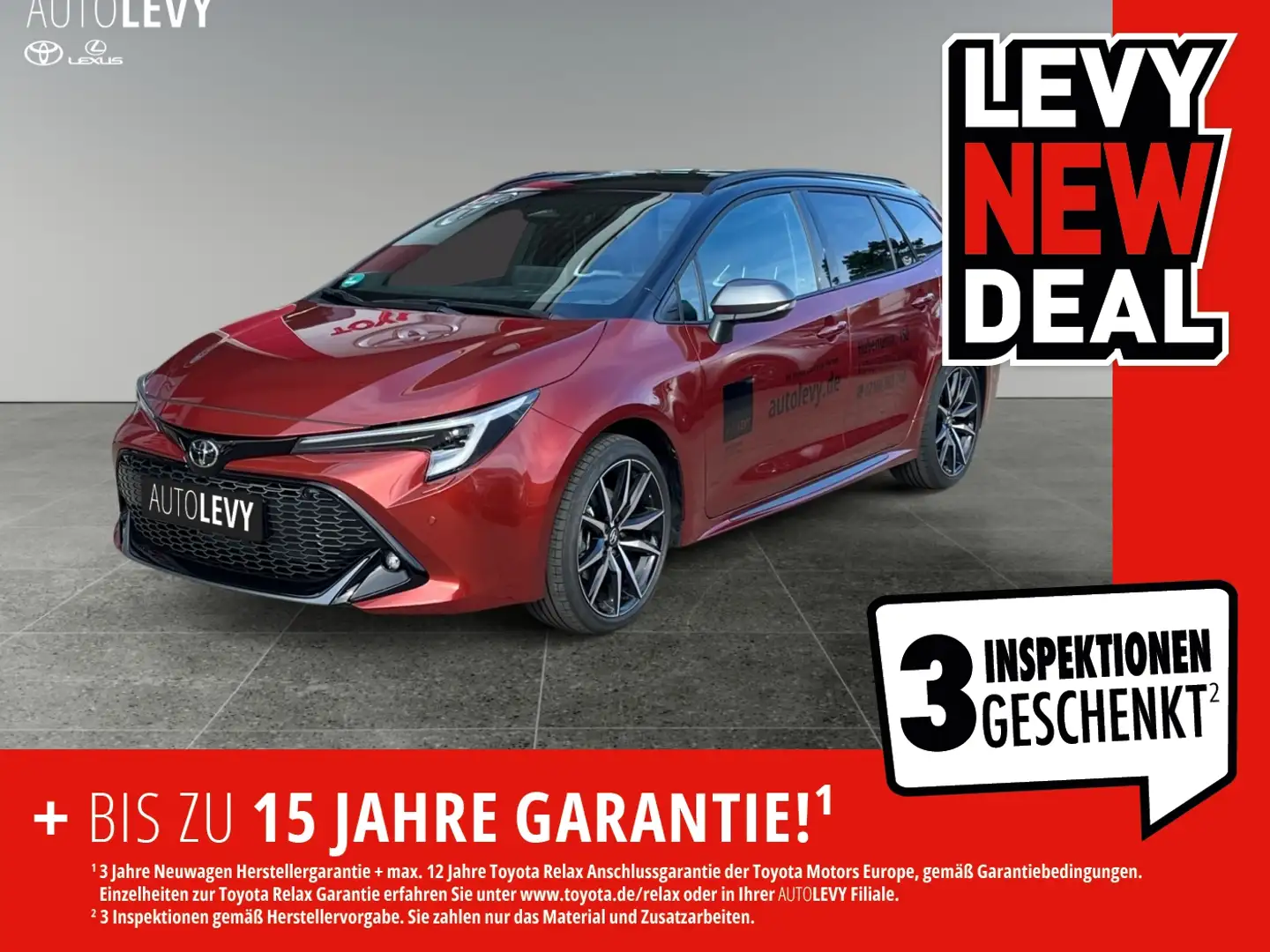 Toyota Corolla 2.0 l Hybrid TS. GR Kamera+Kicksensor Orange - 1