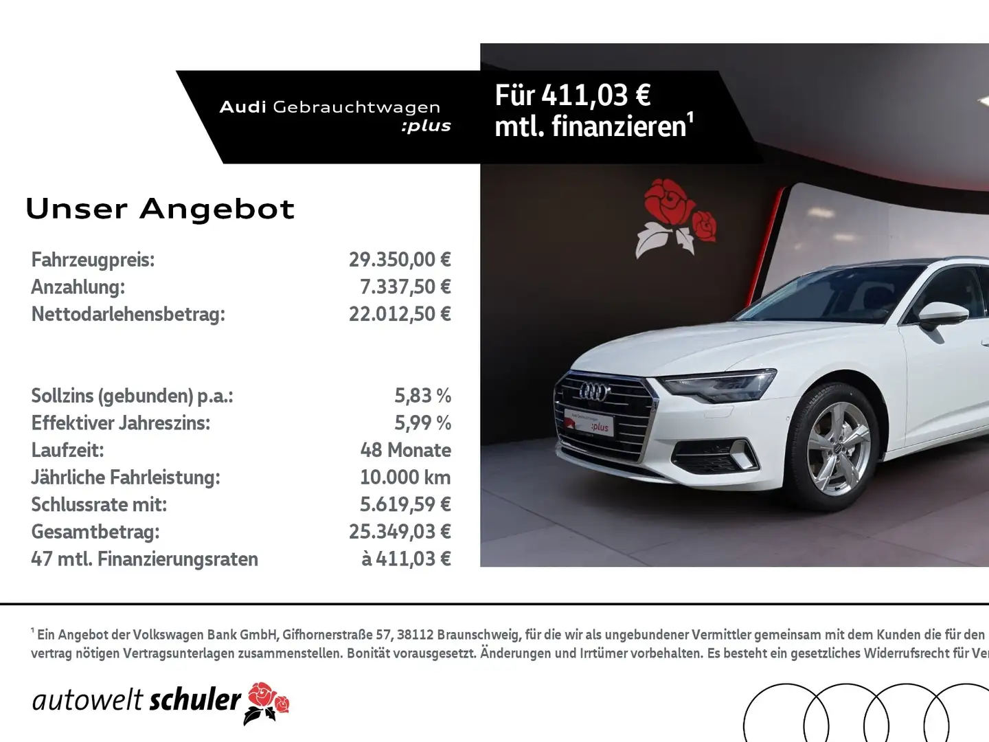 Audi A6 Avant 40 2.0 TDI sport AHK Pano LED RFK ASI ACC S Weiß - 1