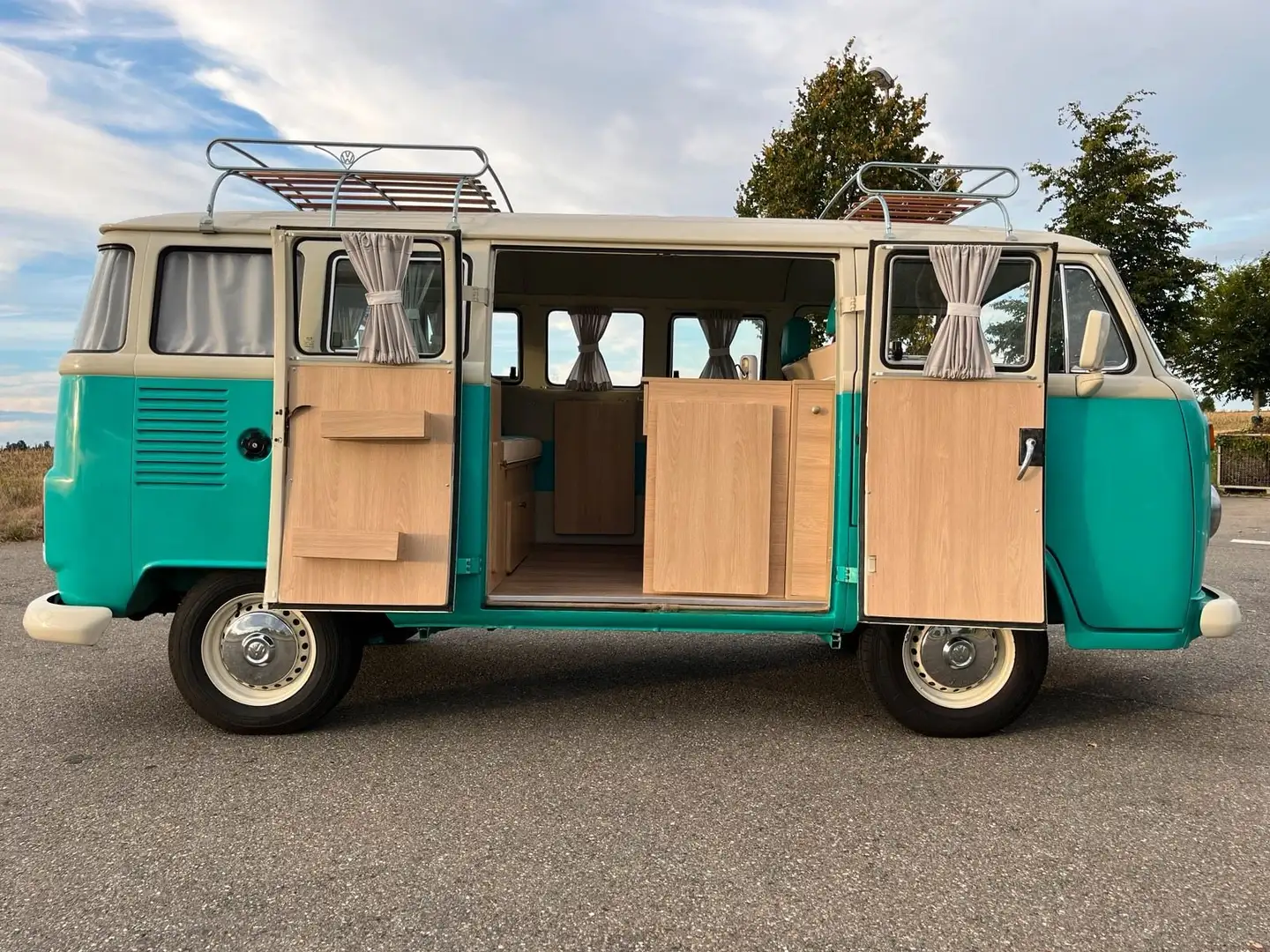 Volkswagen Bus Bulli T2 Camper Albastru - 2